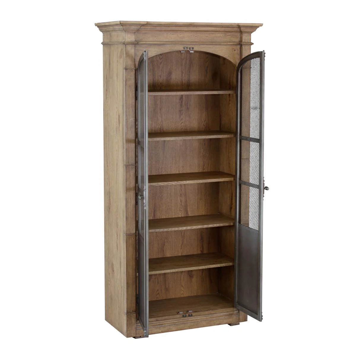 Pulaski Metal Door Light Oak Display Cabinet - Image 3