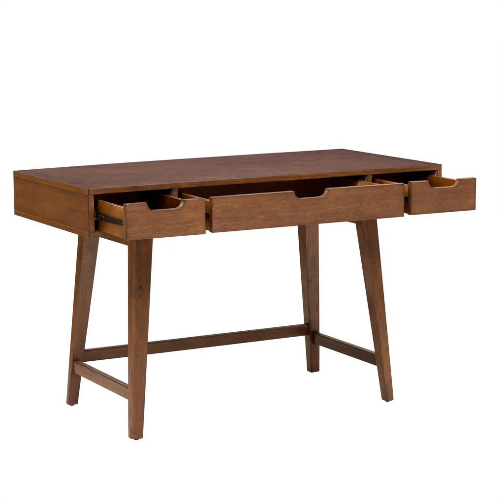 Pulaski Mid-Century Writing Desk in Brown - Image 2