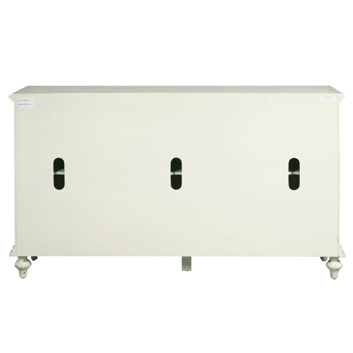 Pulaski Ornate Four Door White Credenza - Image 4