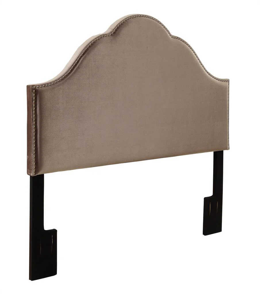Pulaski Queen Glam Upholstered Headboard in Velvet Chrome - Image 2