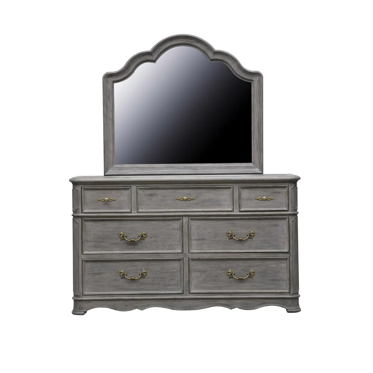 Pulaski Simply Charming Shaped Landscape Mirror in Light Wood - Image 2
