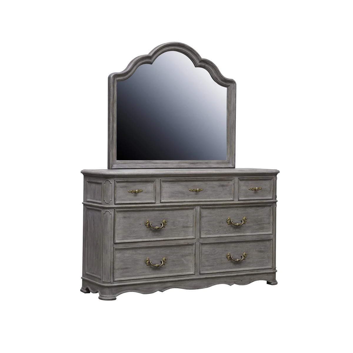 Pulaski Simply Charming Shaped Landscape Mirror in Light Wood - Image 3
