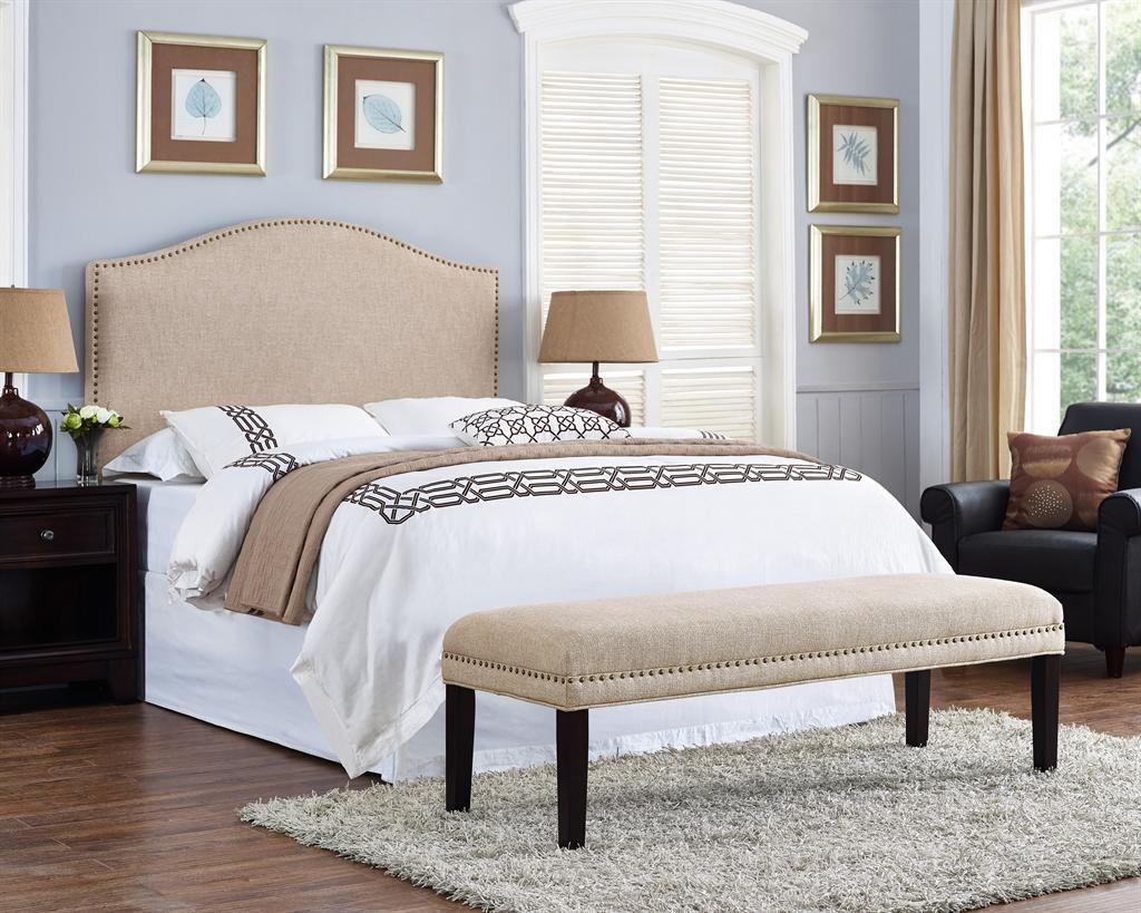 Pulaski Upholstered Bed Bench with Nailhead Trim - Image 3