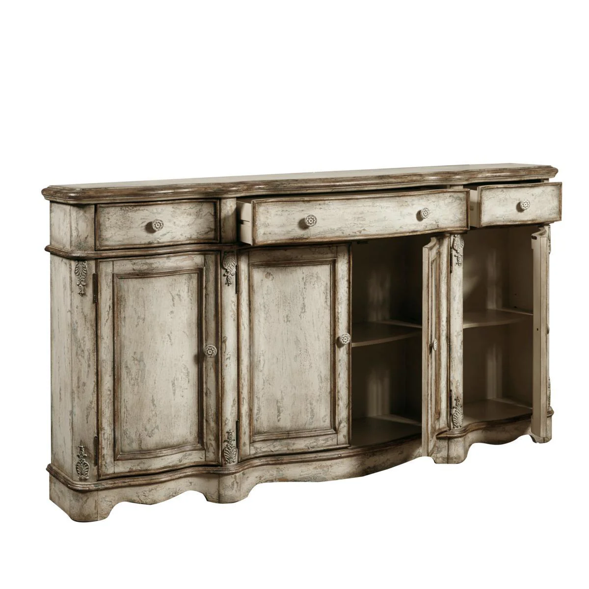 Pulaski Vintage Distressed Credenza - Image 3
