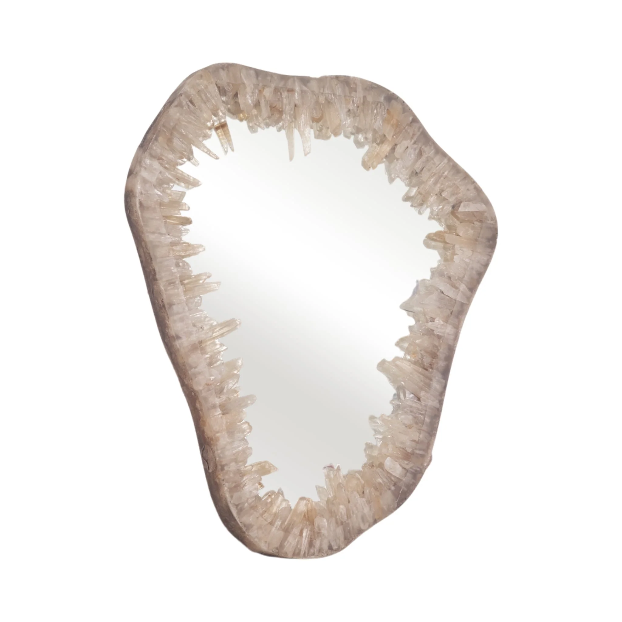 Quartz, 25" Organic Mirror, Ivory - Image 2