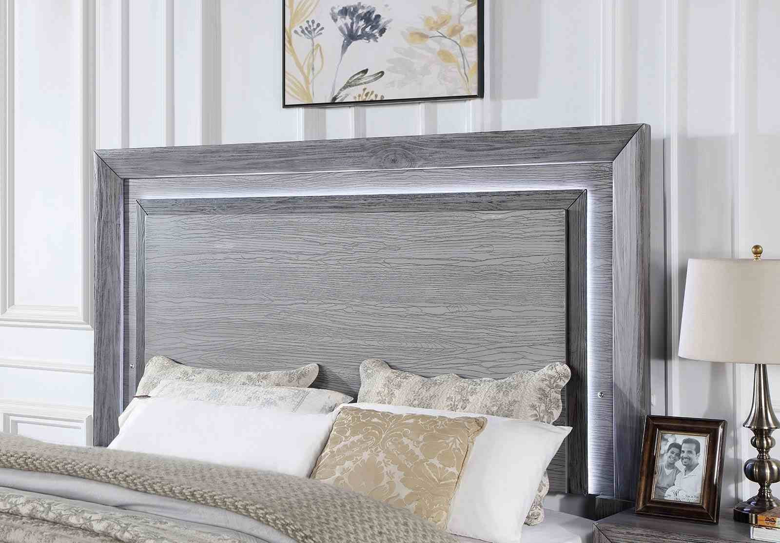 Raiden Queen Bed, Gray - Image 4