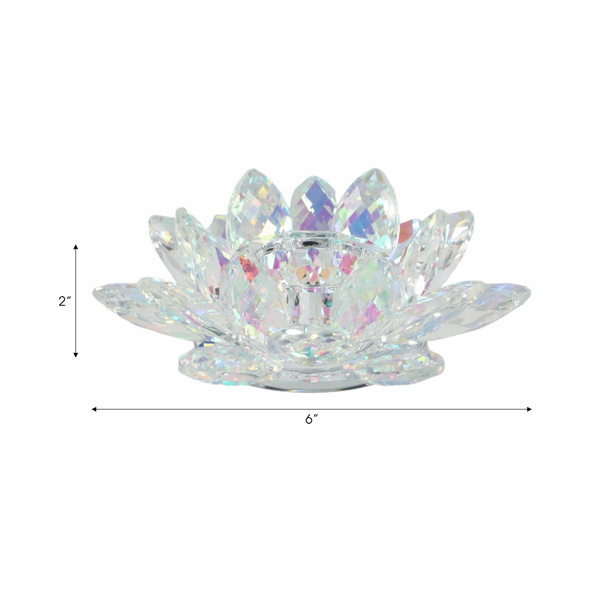 Rainbow Crystal Lotus Votive Holder 6 - Image 8