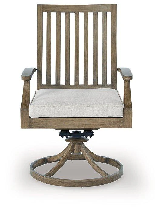 Rainier Ranch Outdoor Swivel Chair with Cushion (Set of 2) - Image 6
