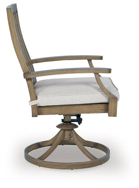 Rainier Ranch Outdoor Swivel Chair with Cushion (Set of 2) - Image 7