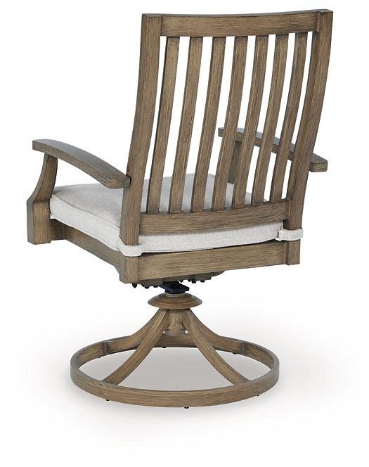 Rainier Ranch Outdoor Swivel Chair with Cushion (Set of 2) - Image 8