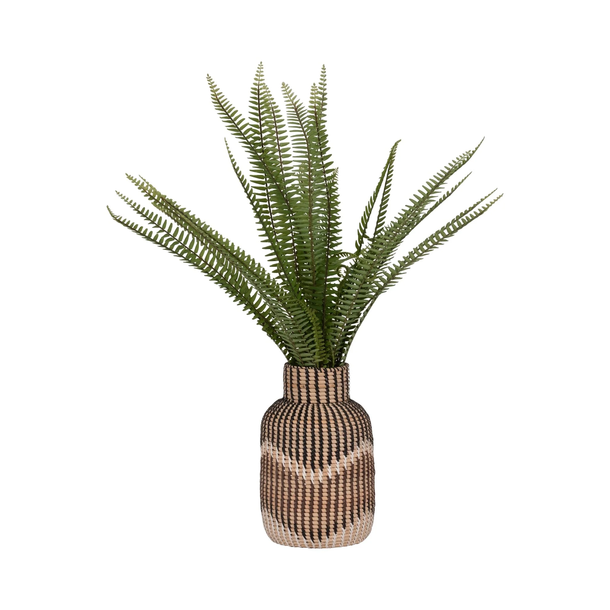 Rattan, 13"h Woven Vase, Multi - Image 2