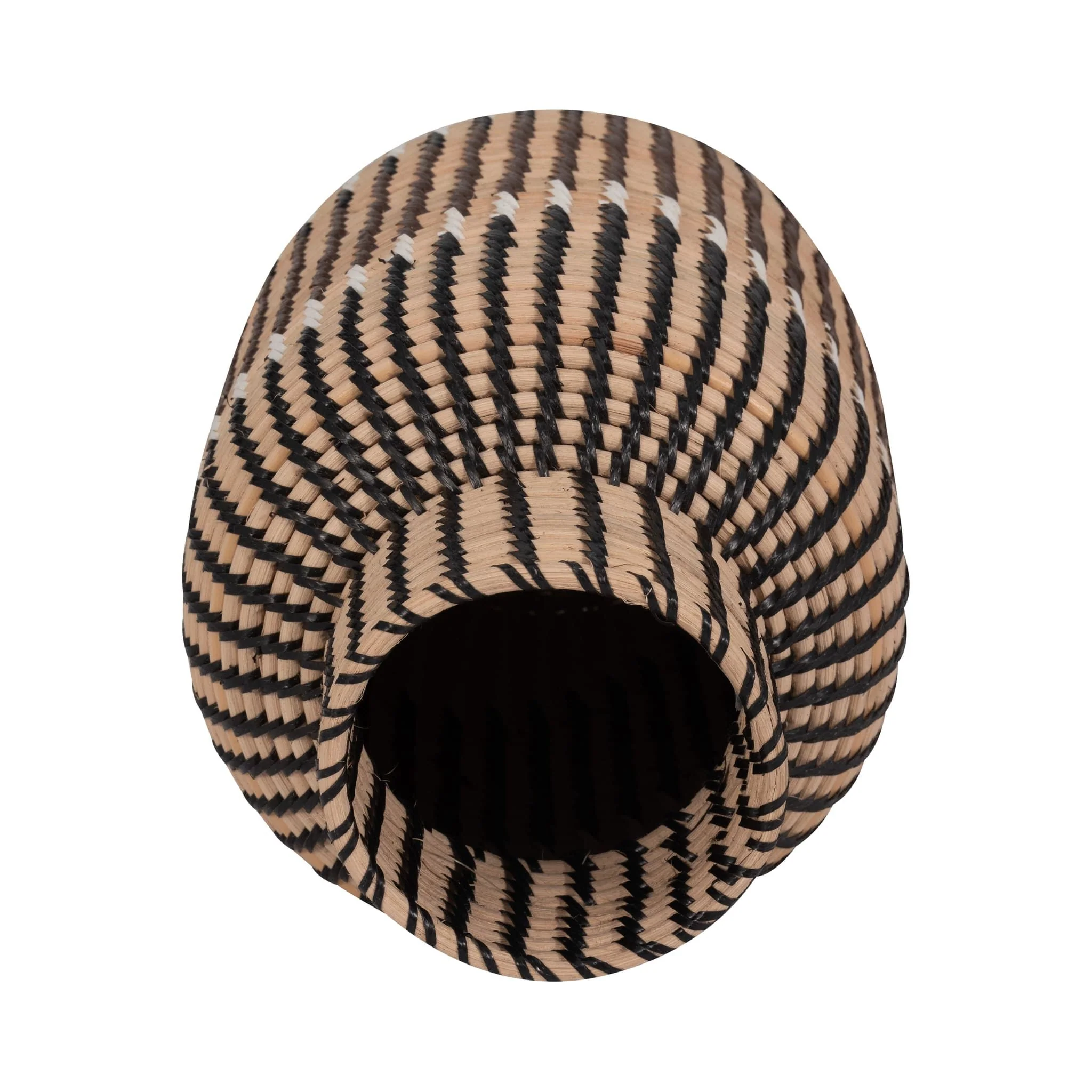 Rattan, 13"h Woven Vase, Multi - Image 5