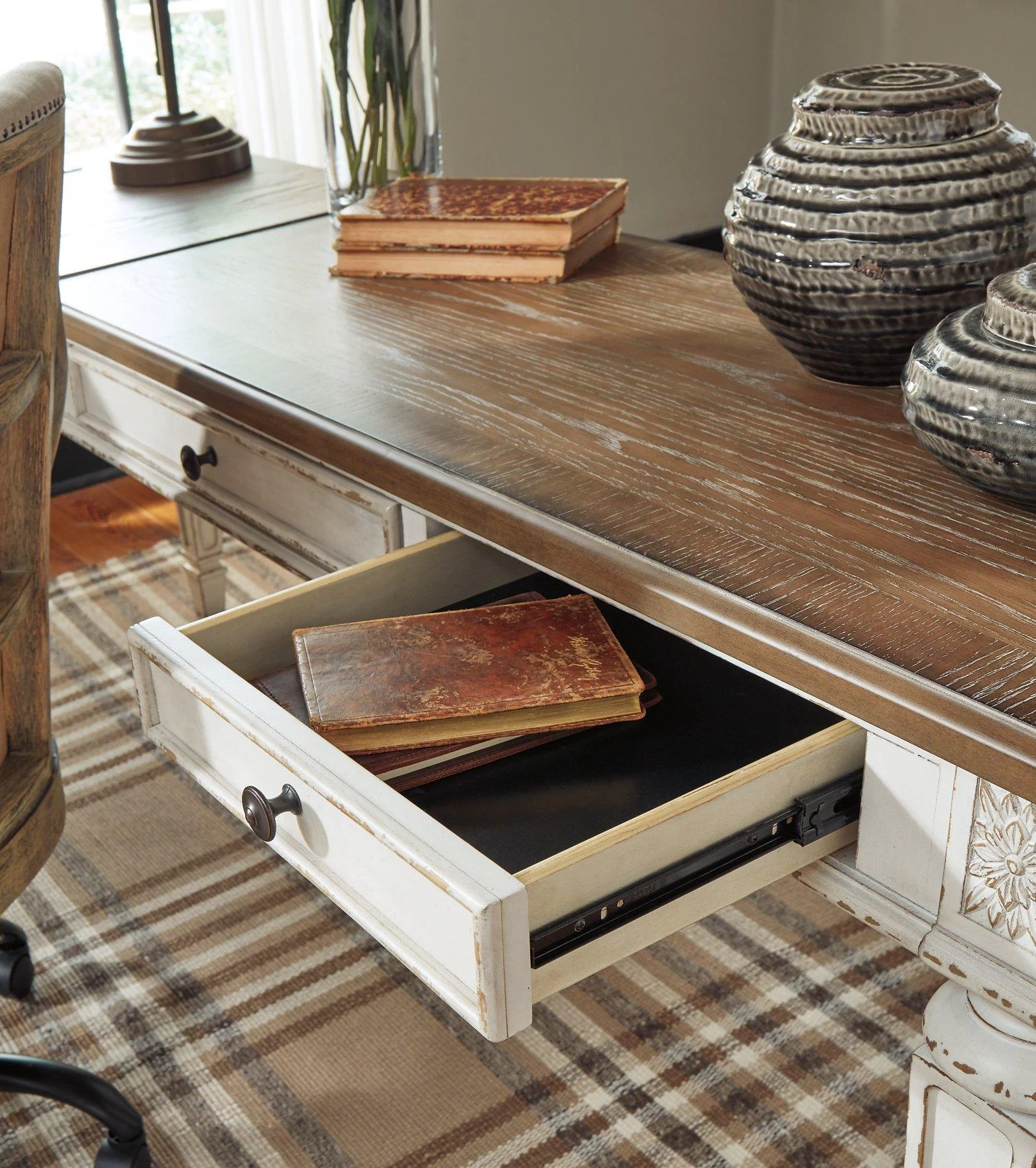 Realyn 2-Piece Home Office Lift Top Desk - Image 22