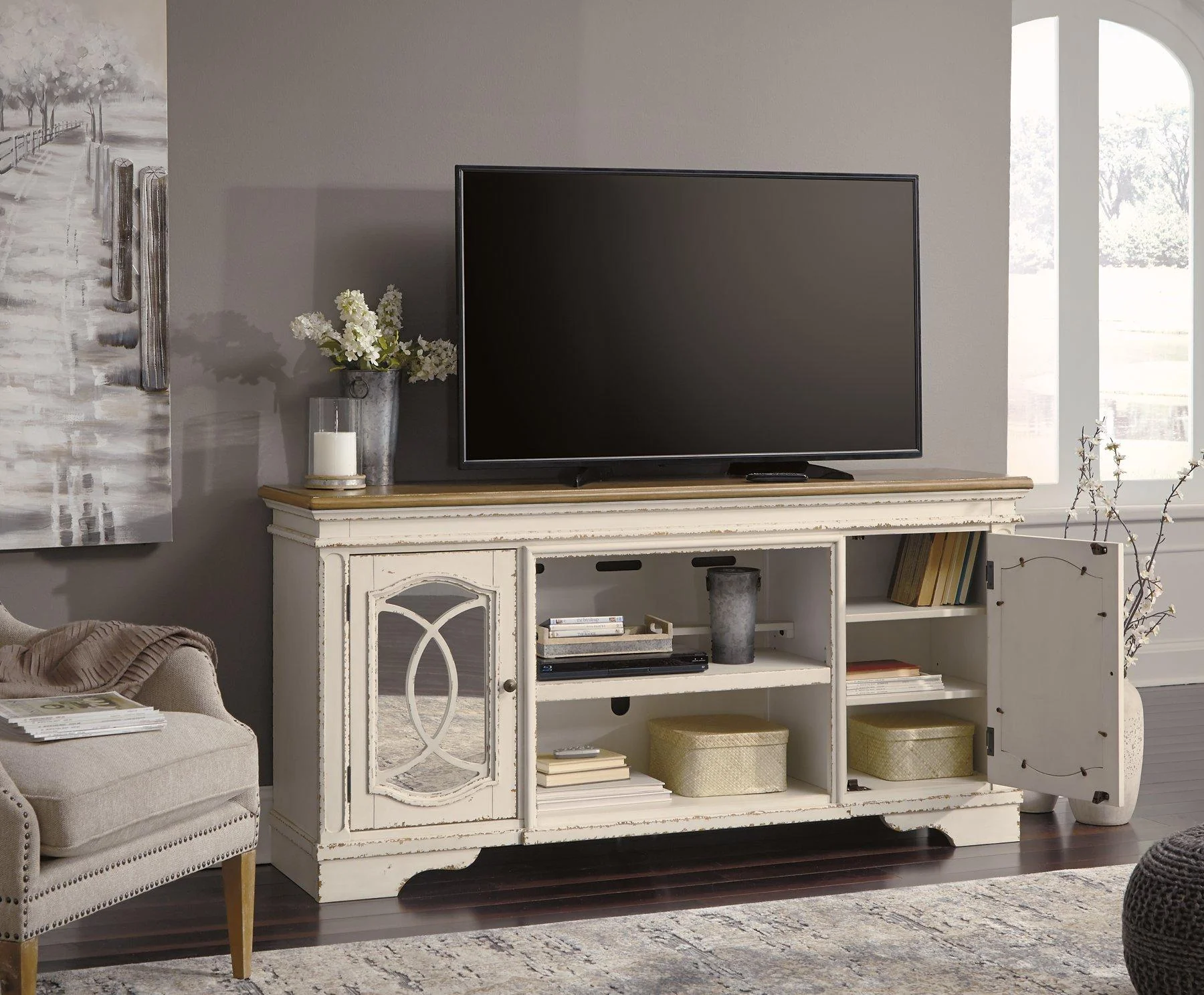 Realyn 74" TV Stand - Image 10
