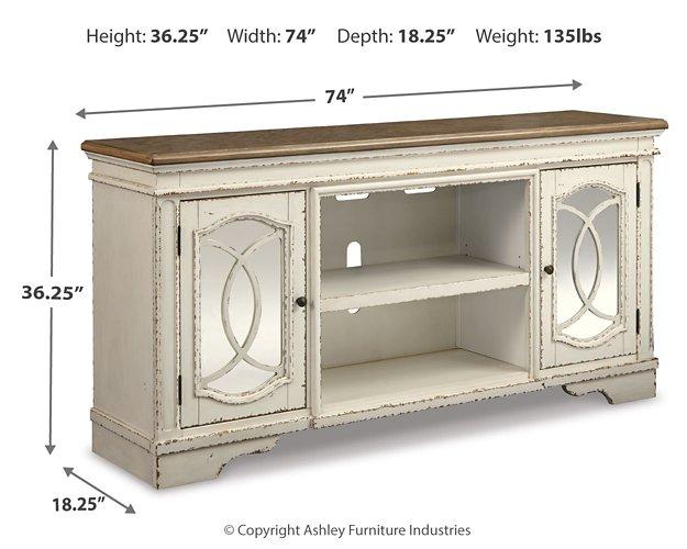Realyn 74" TV Stand with Electric Fireplace - Image 8