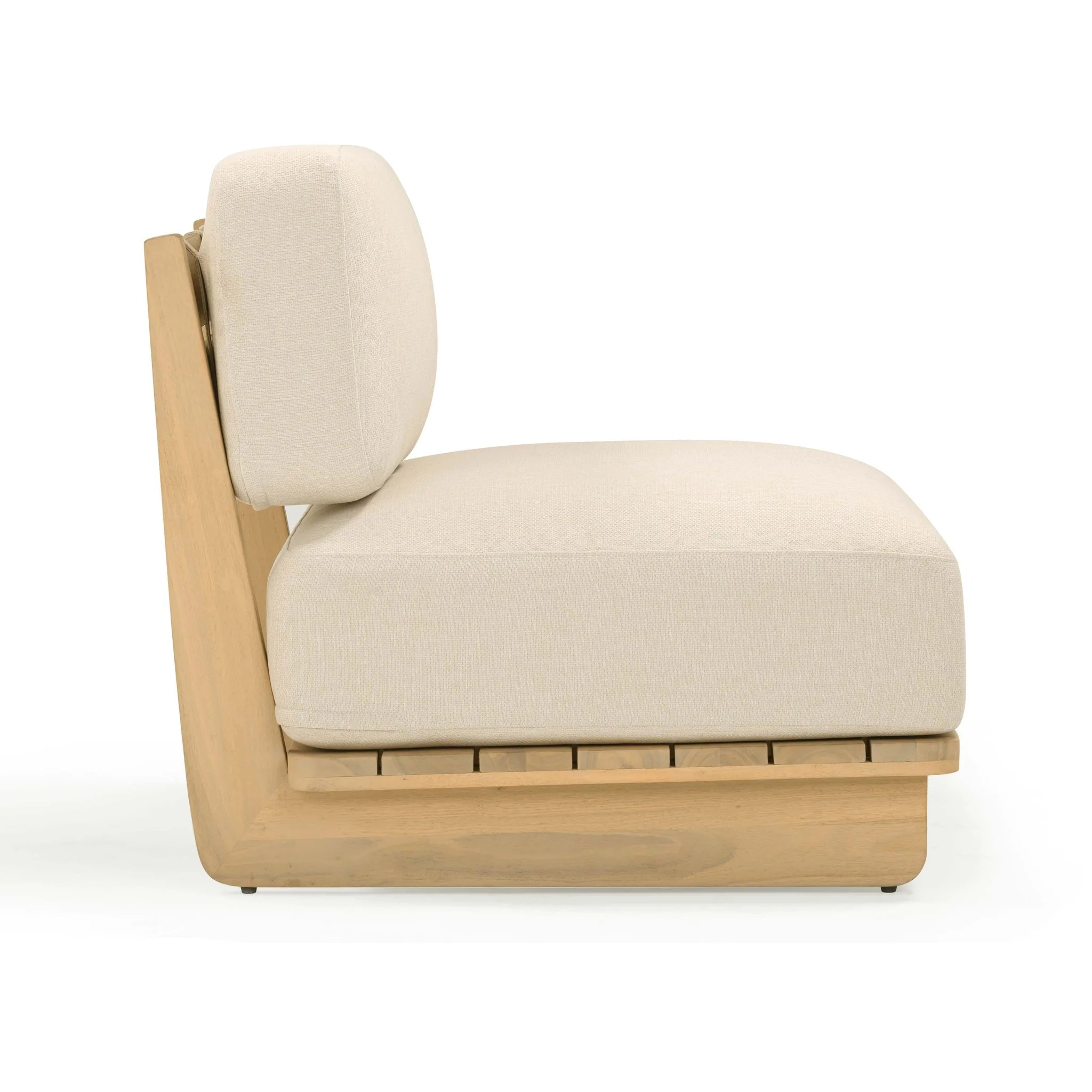Reavan Cream Outdoor Lounge Chair - Image 4