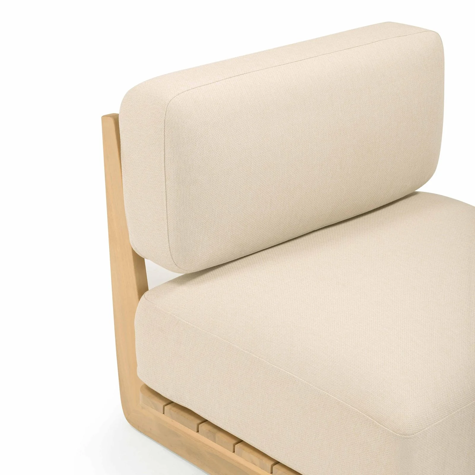 Reavan Cream Outdoor Lounge Chair - Image 5