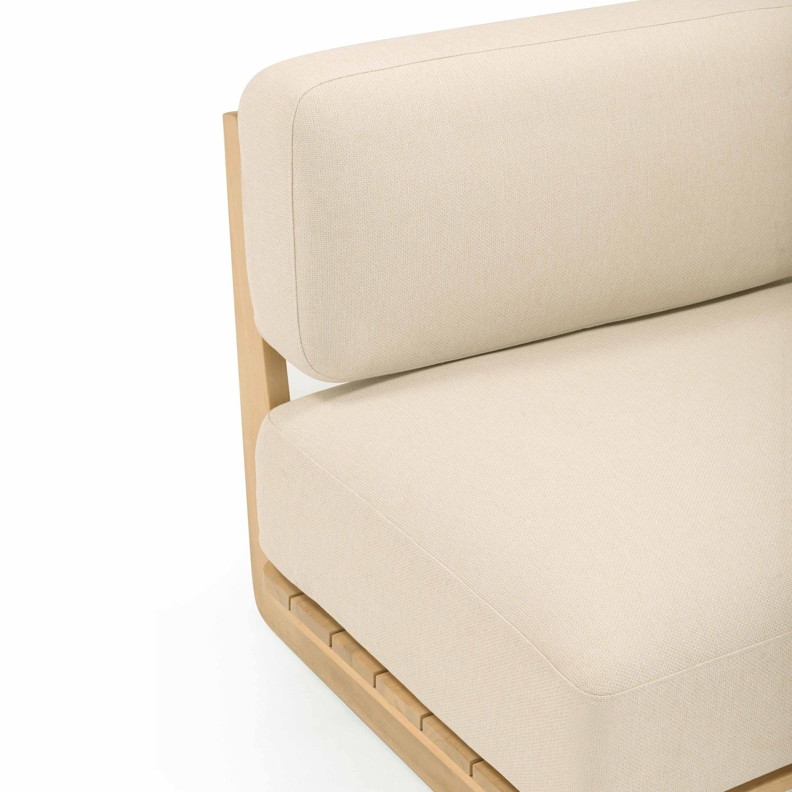 Reavan Cream Outdoor Lounge Sofa - Image 6