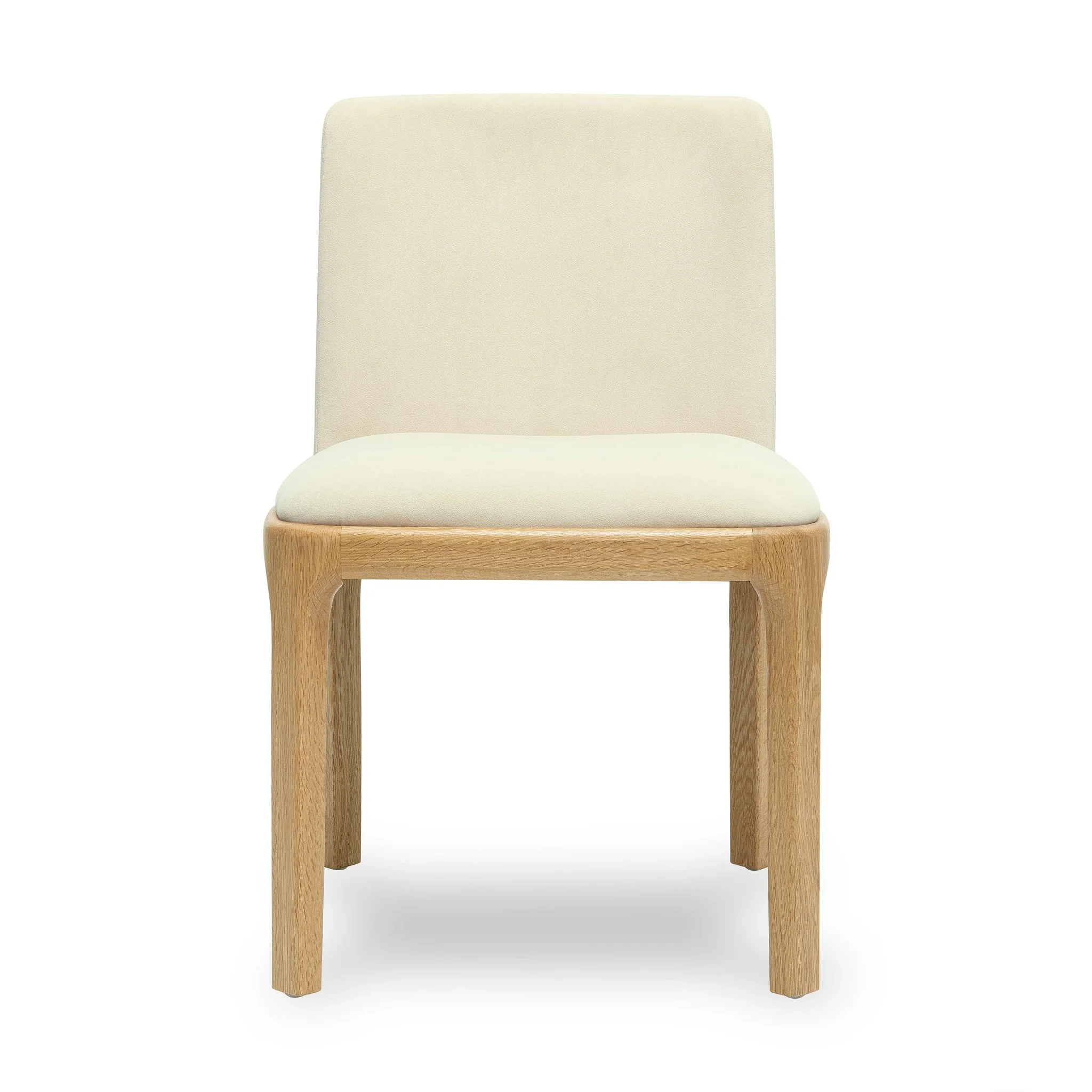 Rebecca Cream Performance Velvet Dining Chair - Image 3
