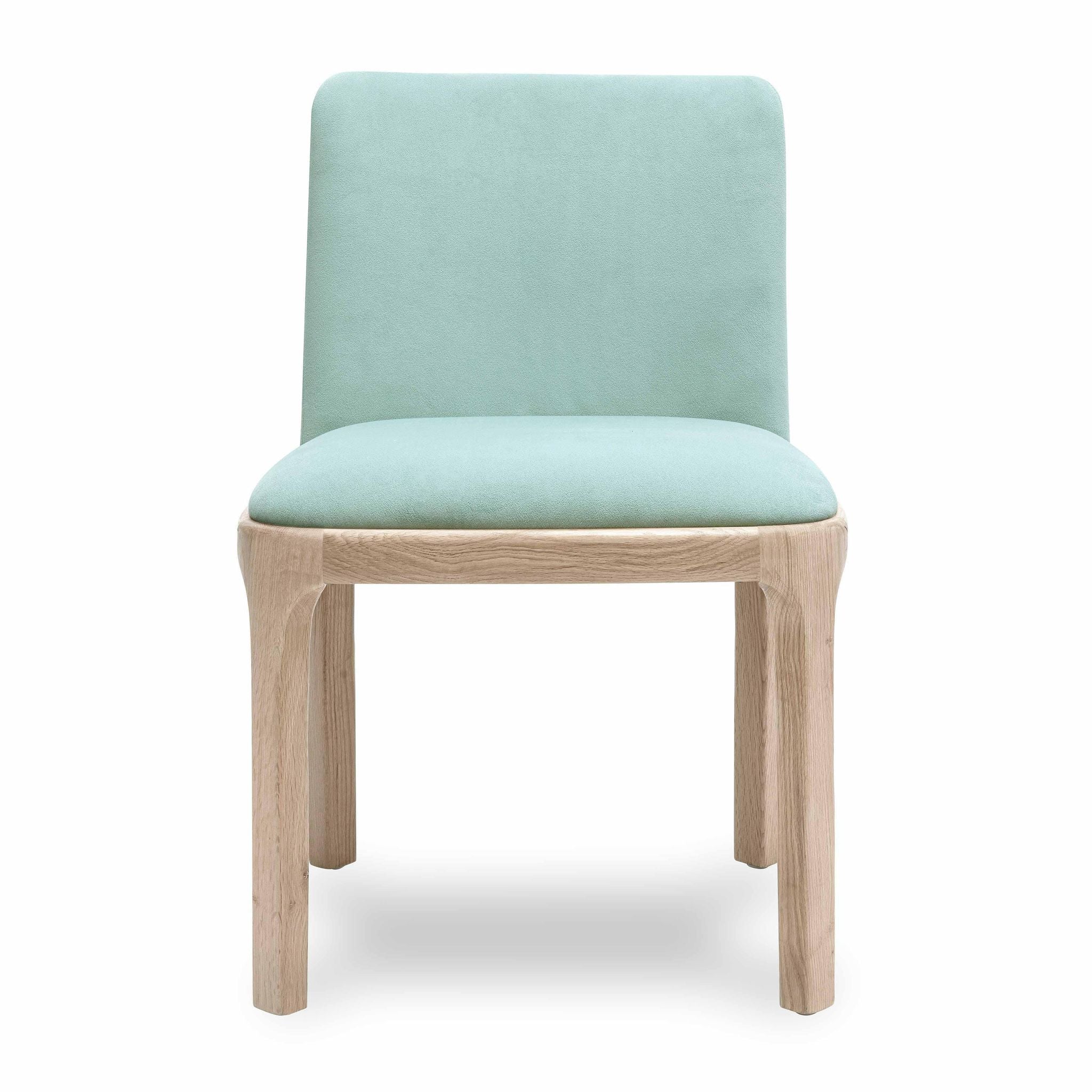 Rebecca Light Blue Performance Velvet Dining Chair - Image 3