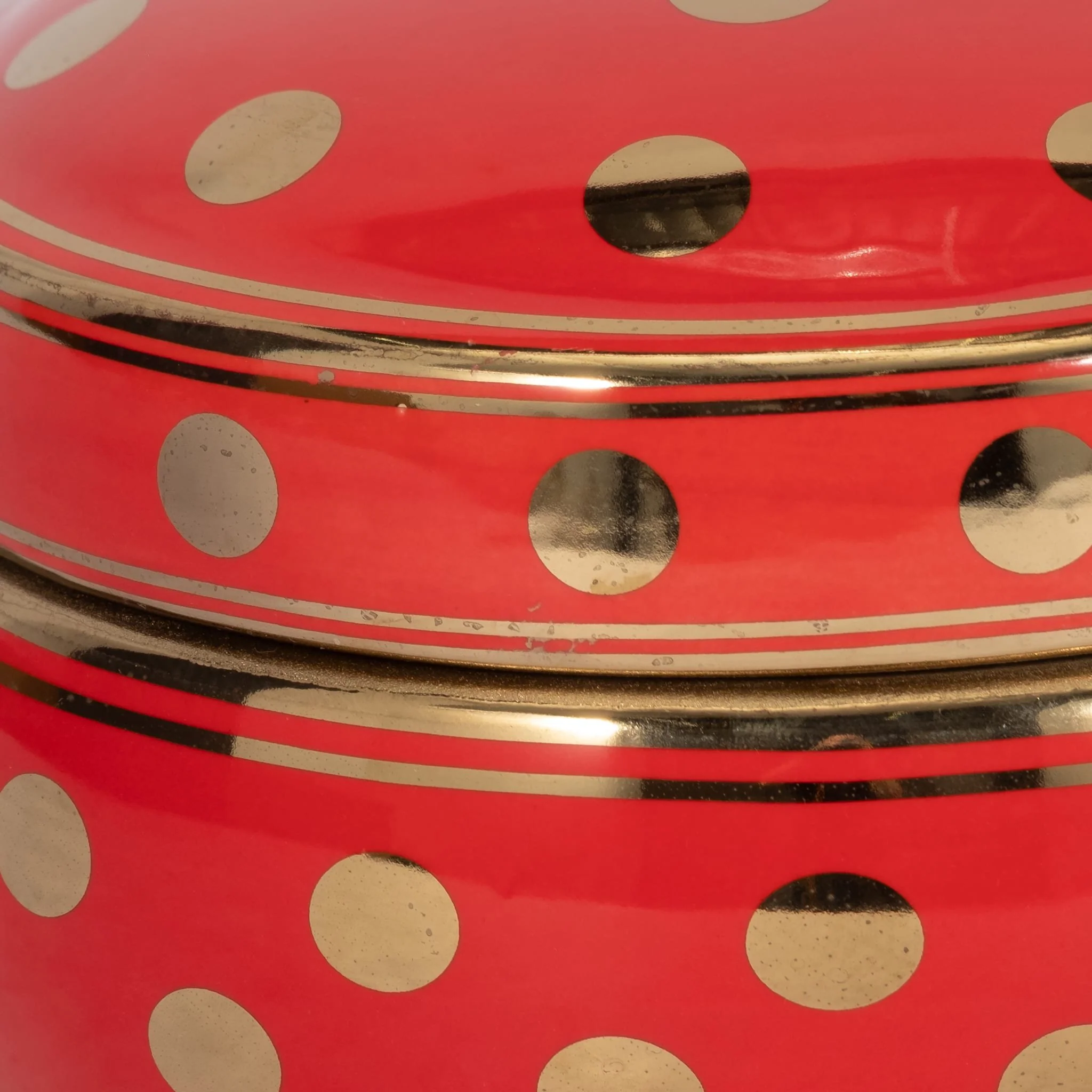 Red/gold Polka Dot Box 7 - Image 5