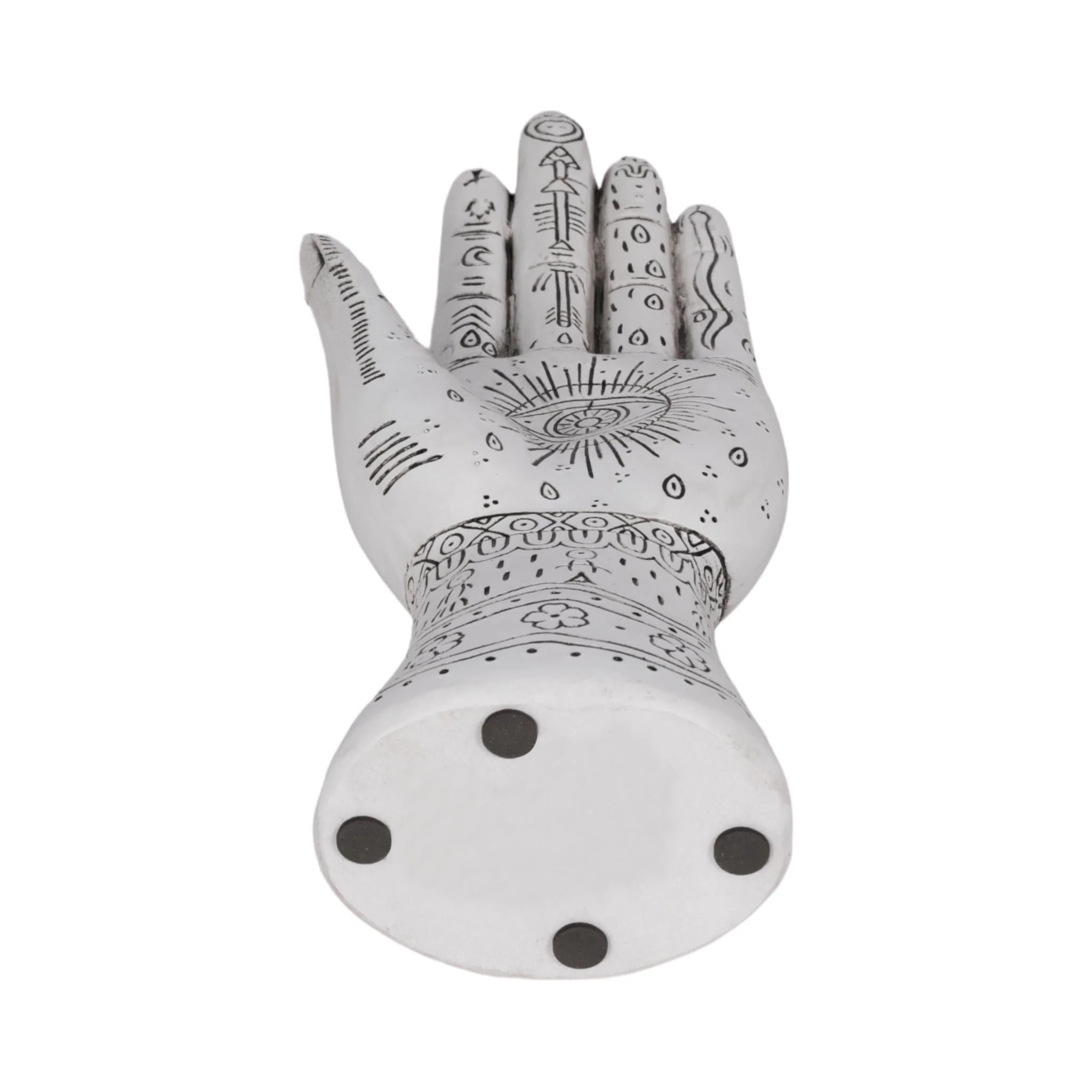 Resin, 10" Tattoo Hand, White - Image 7