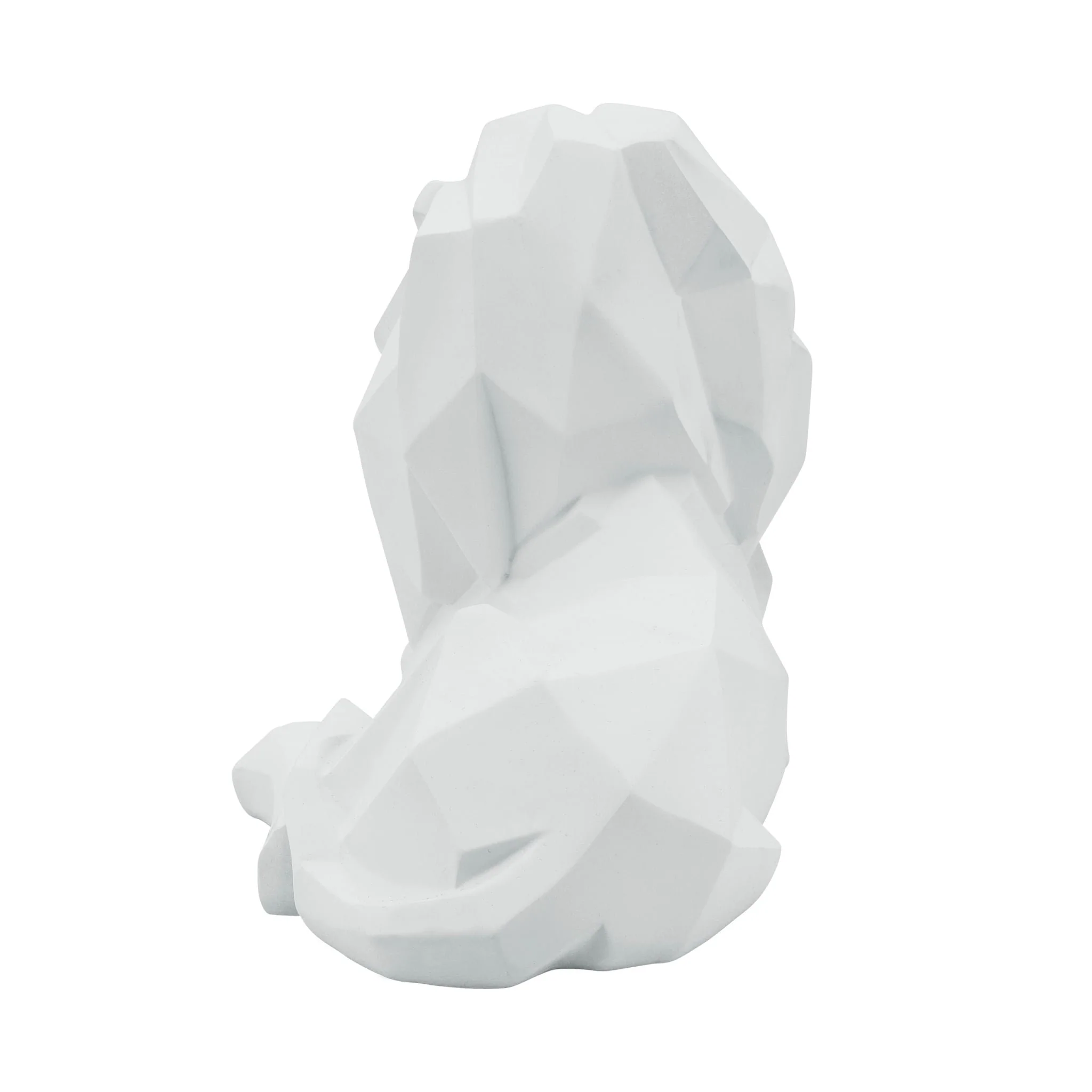 Resin 13" Laying Lion, White - Image 3