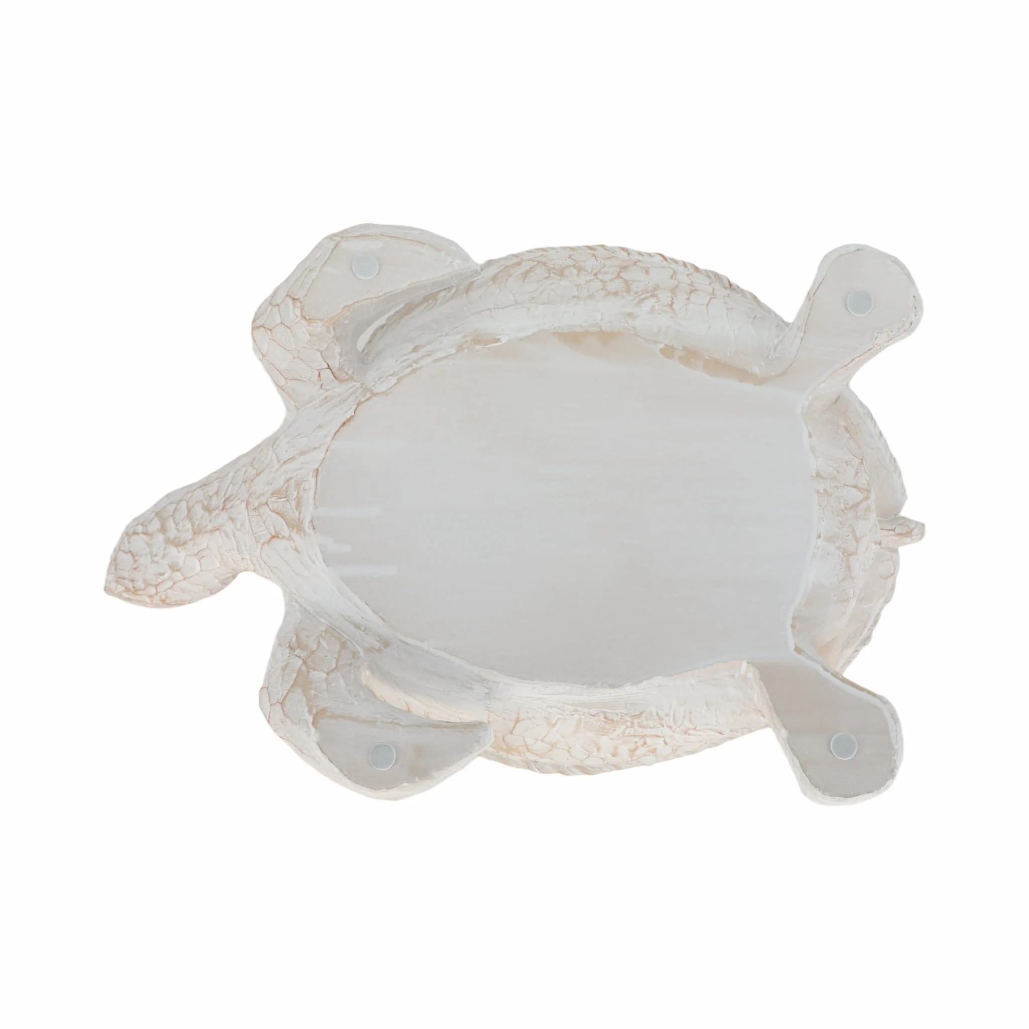 Resin, 15" Turtle Deco, White - Image 7