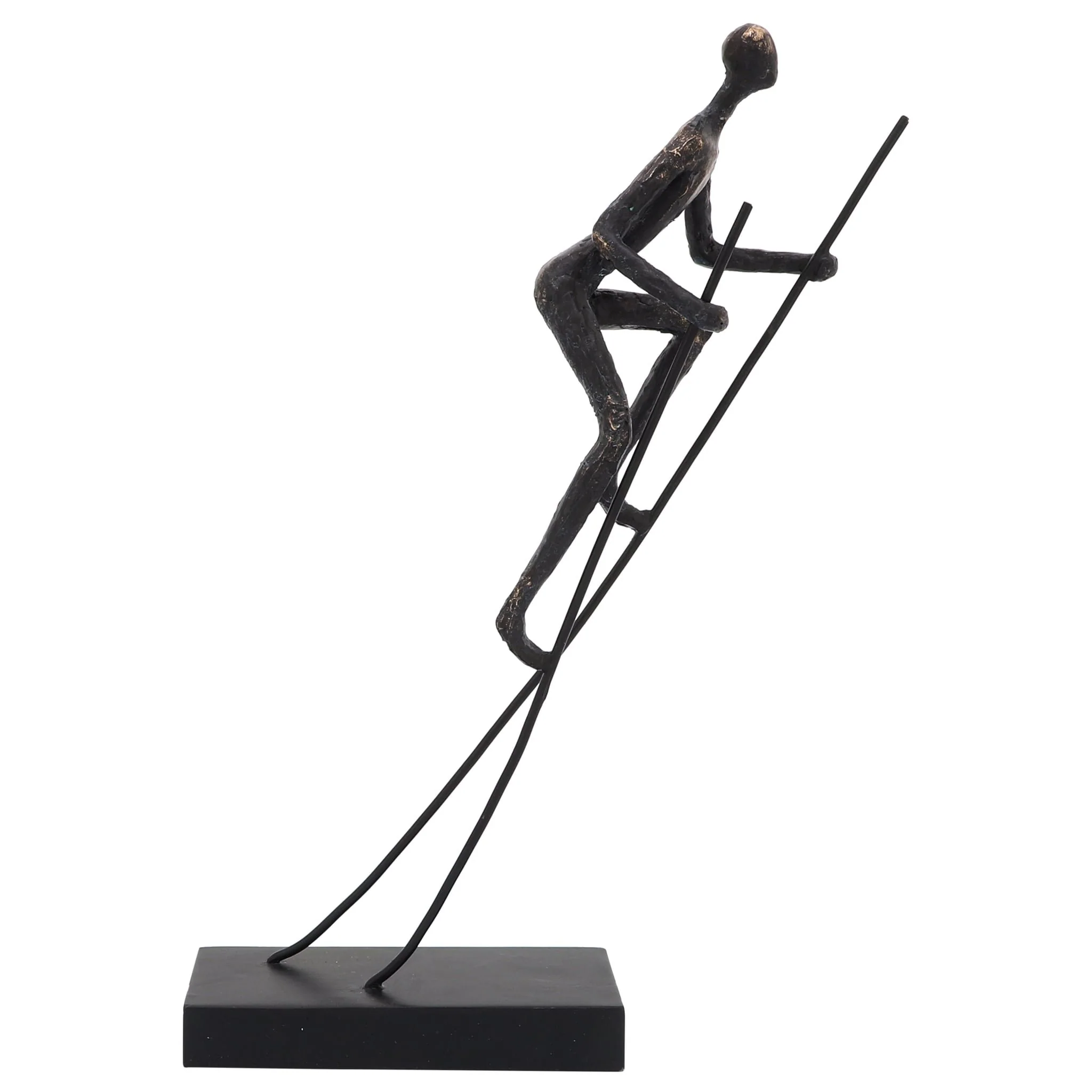 Resin, 15"h  Man On Stilts, Bronze - Image 2