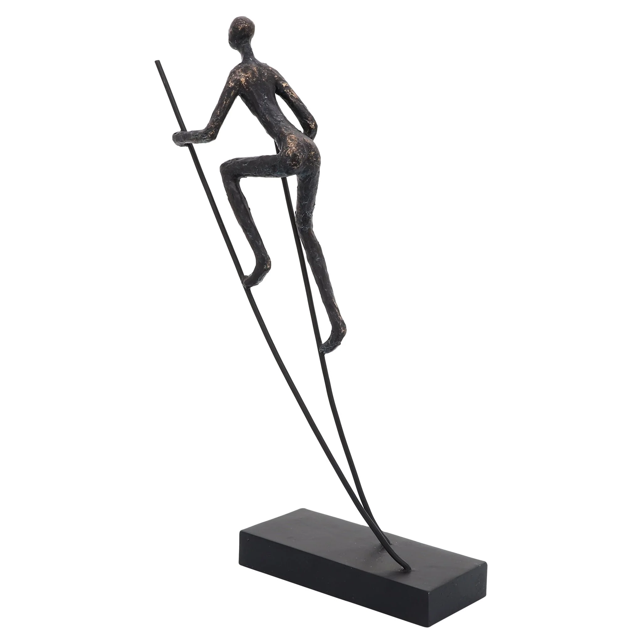 Resin, 15"h  Man On Stilts, Bronze - Image 6