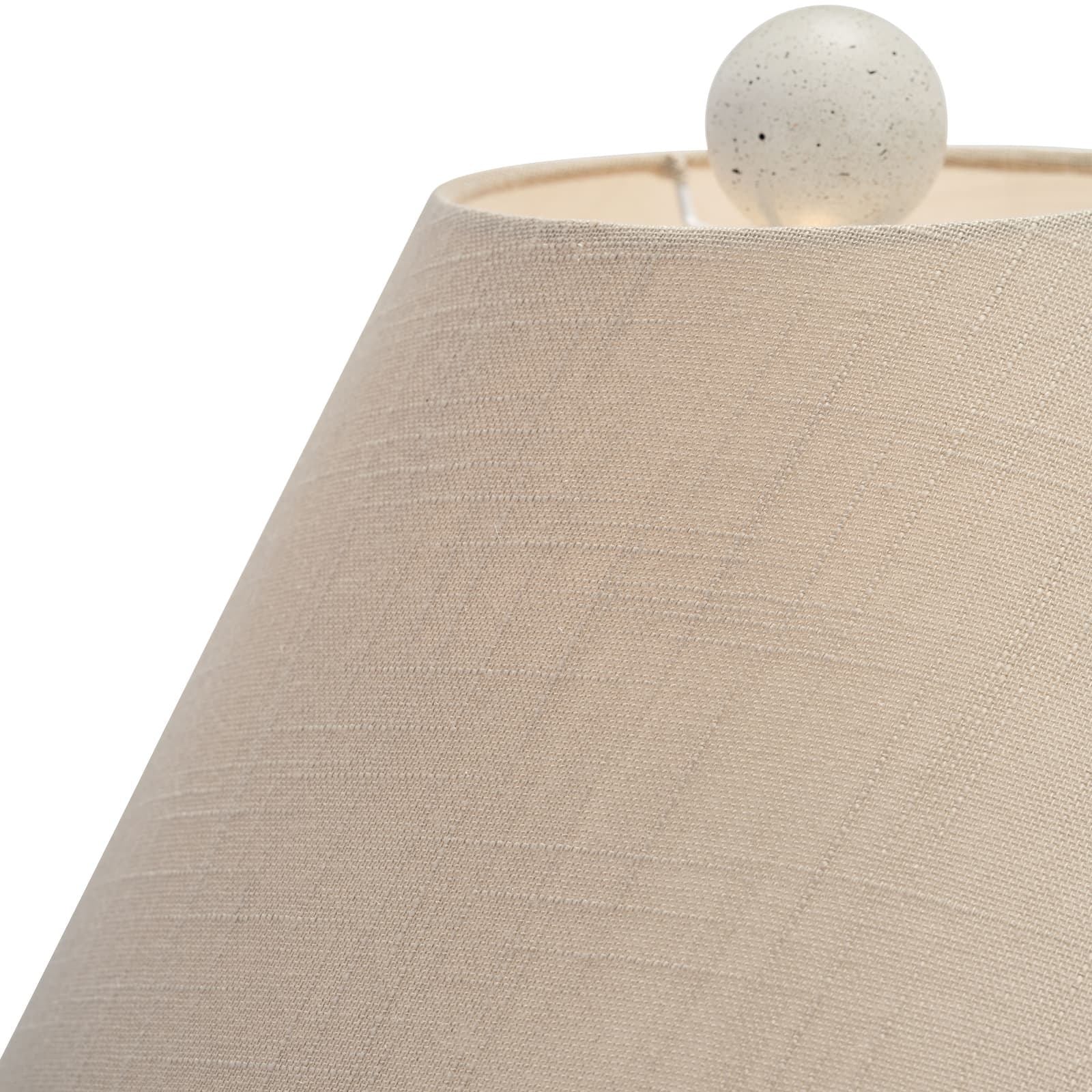 Resin 24" Twist Table Lamp,cream Speckle - Image 5