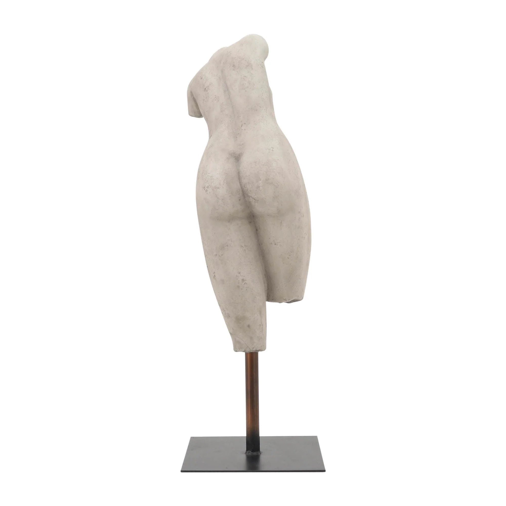 Resin, 26"h Torso, Gray Kd - Image 4