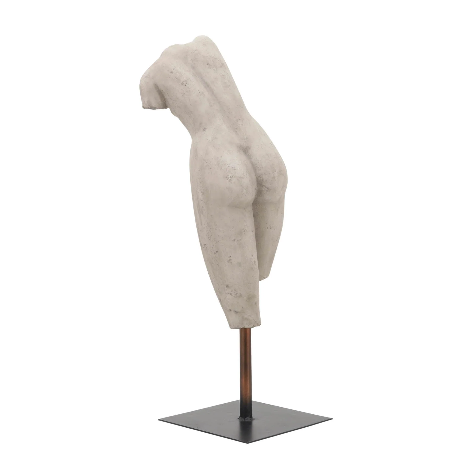 Resin, 26"h Torso, Gray Kd - Image 5