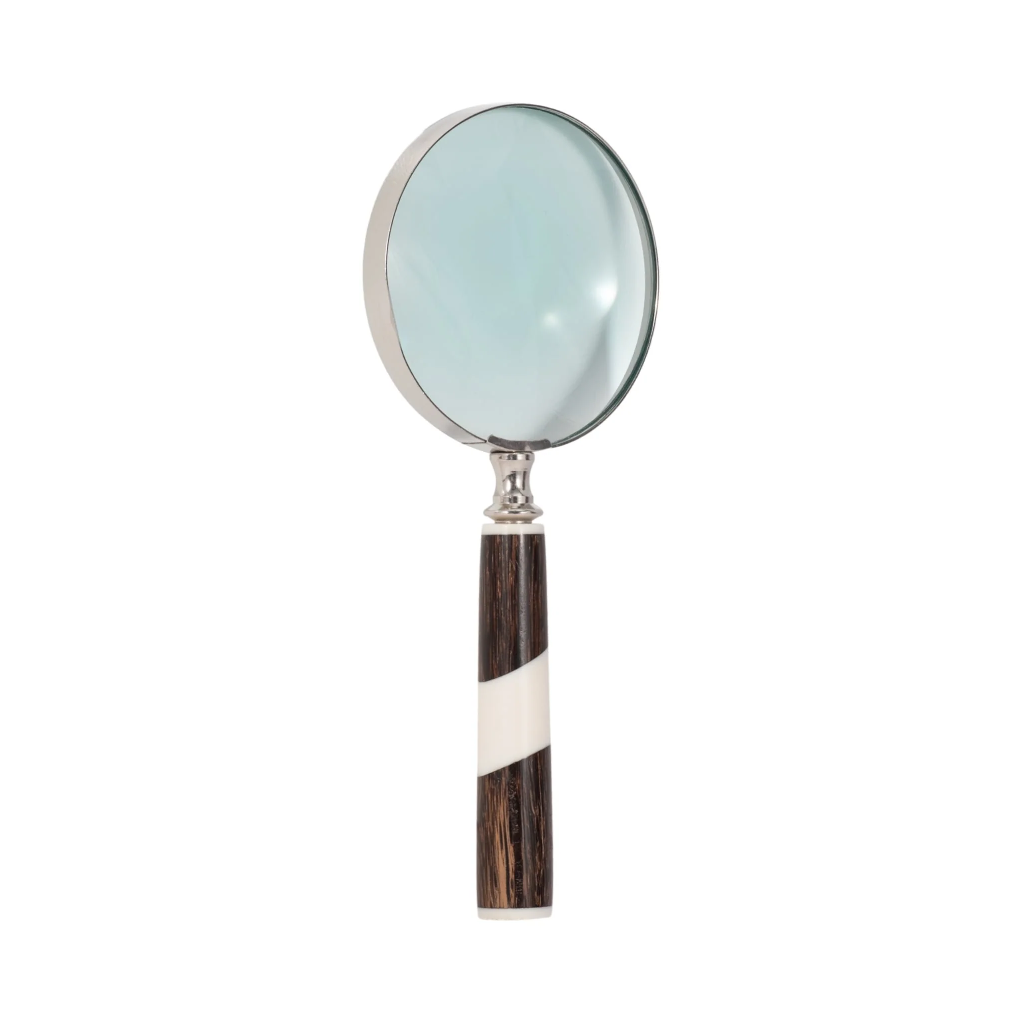 Resin, 4" 2-tone Magnifying Glass, Black/white - Image 2