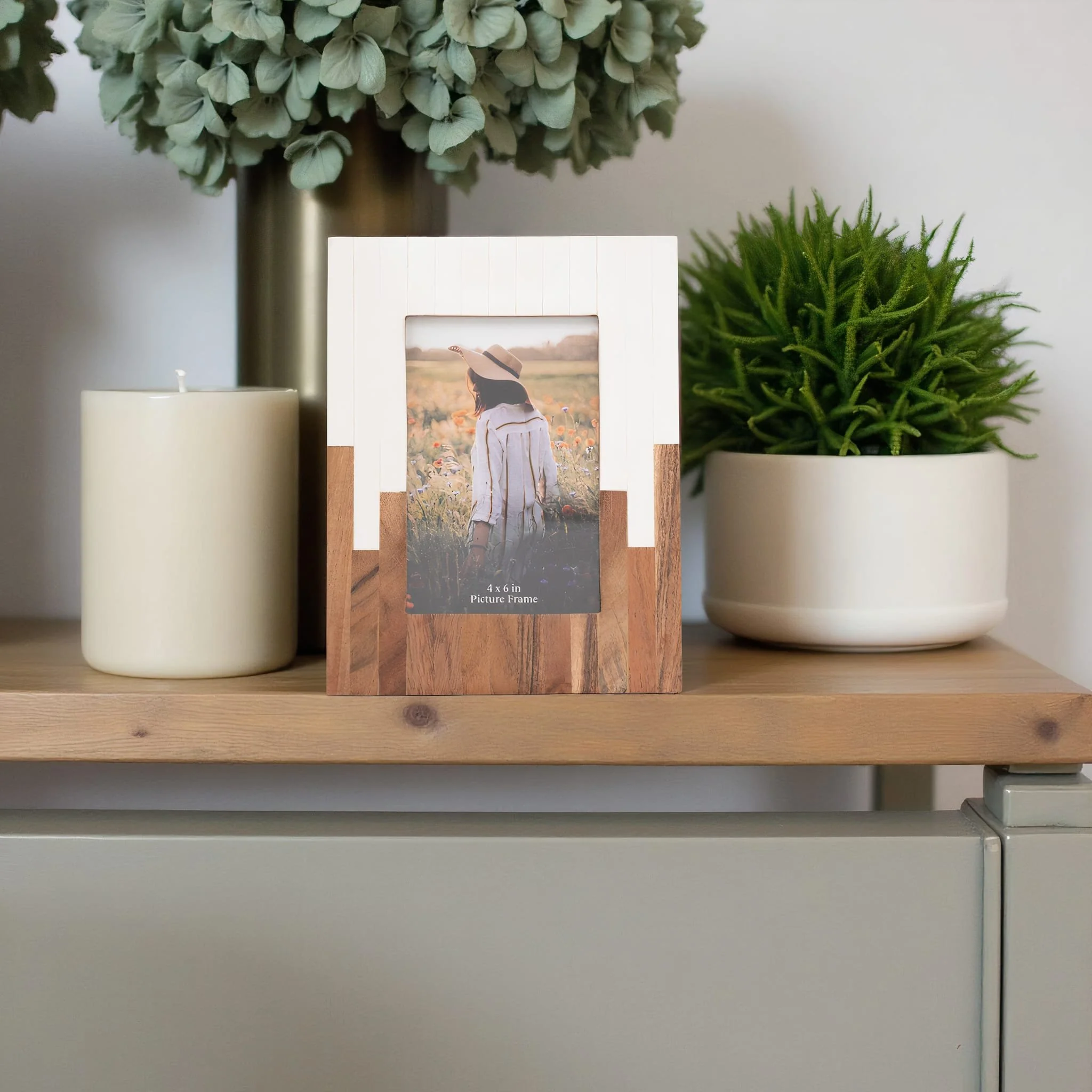 Resin, 4x6" 2-toned Frame, Natural/white - Image 11