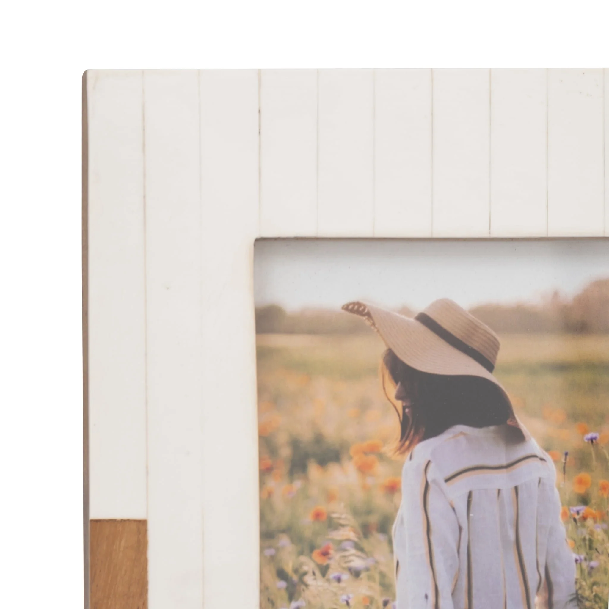 Resin, 4x6" 2-toned Frame, Natural/white - Image 4