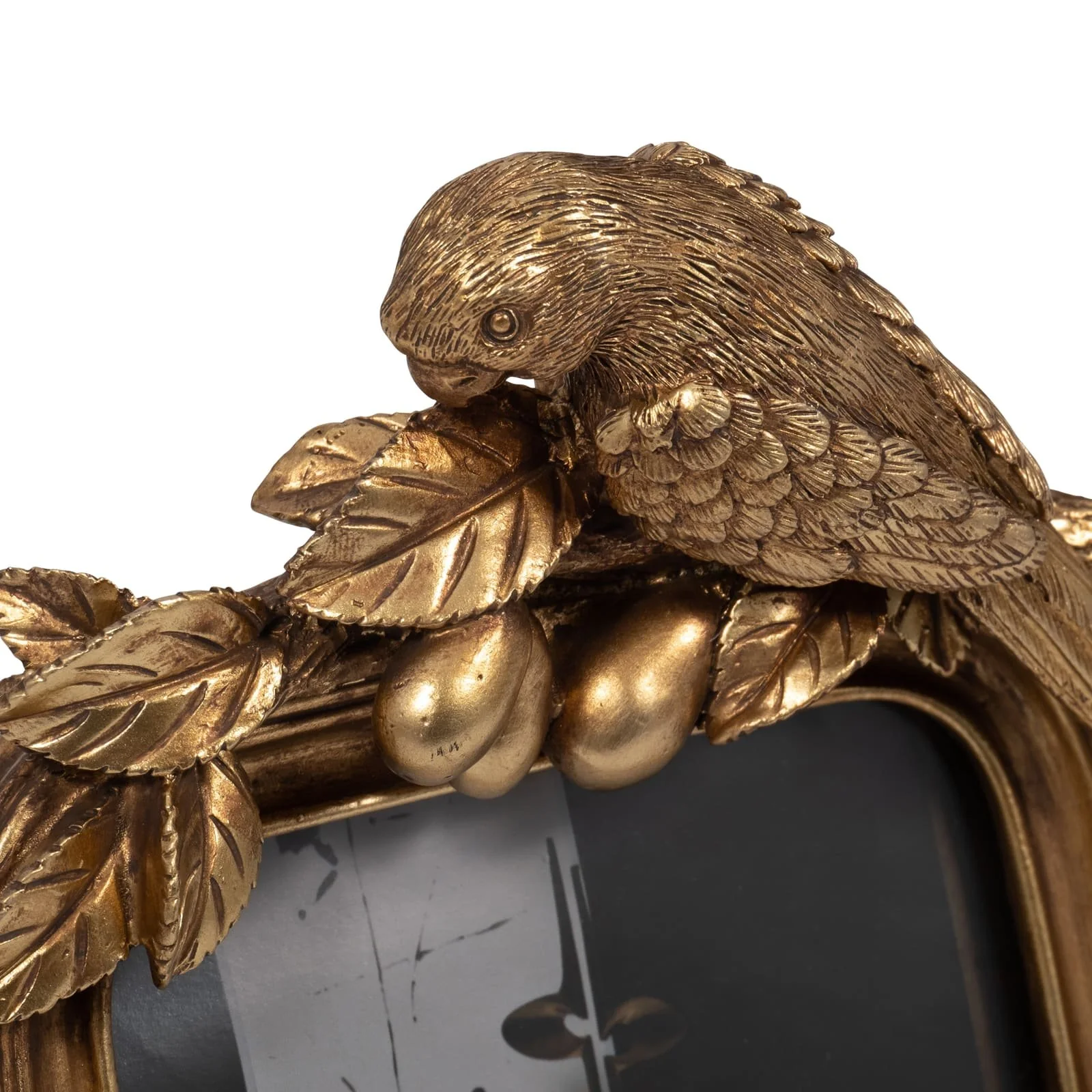 Resin, 4x6 Bird Photo Frame, Gold - Image 4