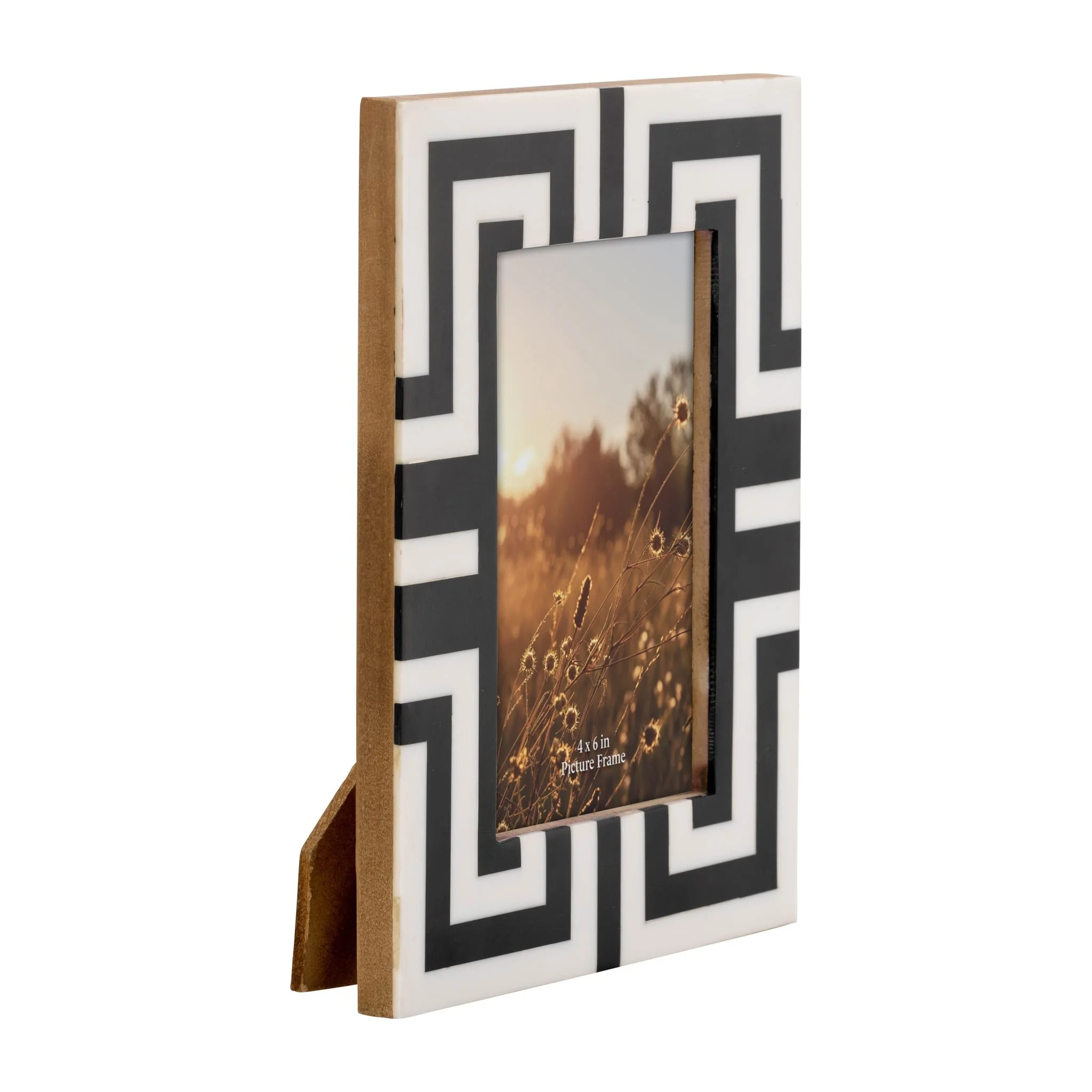 Resin, 4x6  Photo Frame, Black/white - Image 2