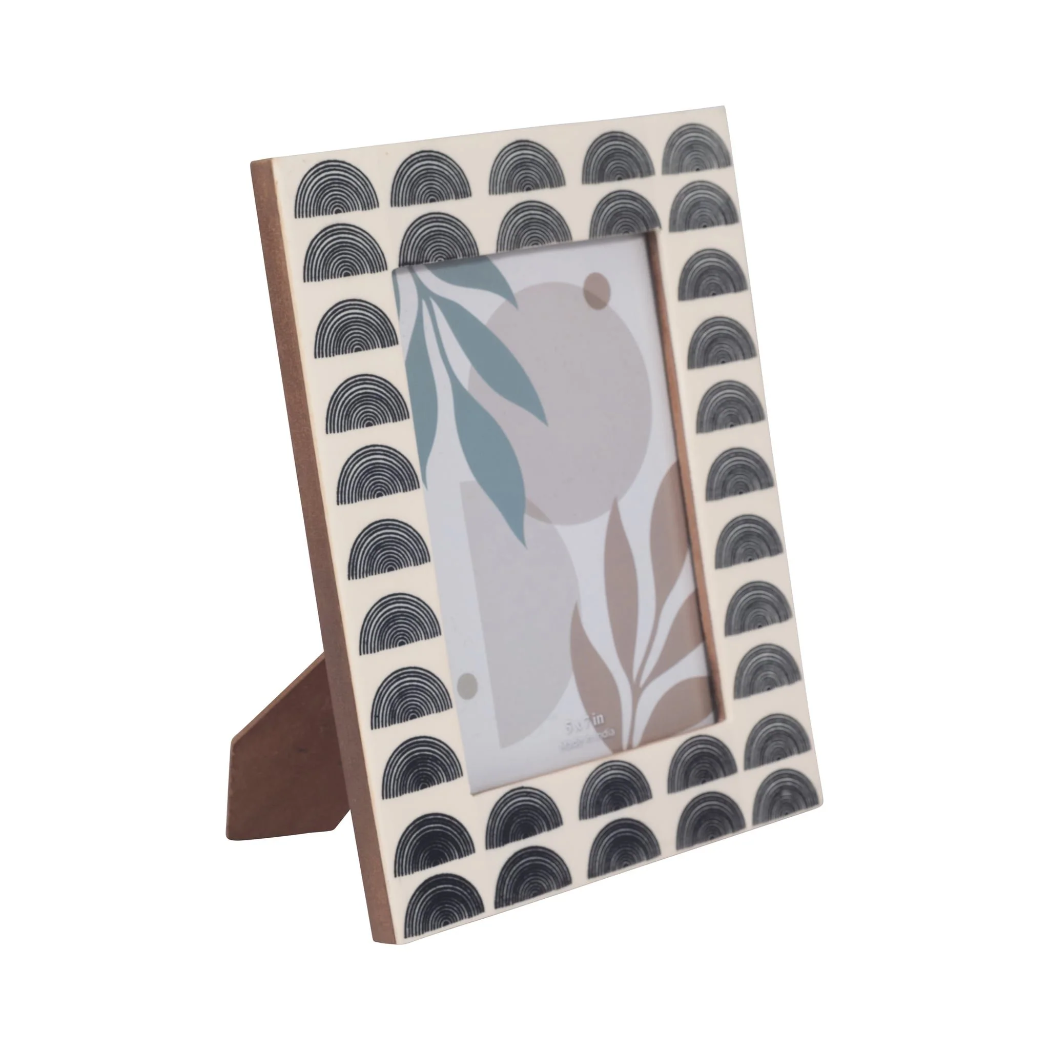 Resin, 5x7 Black Arches Photo Frame, Ivory/black - Image 2