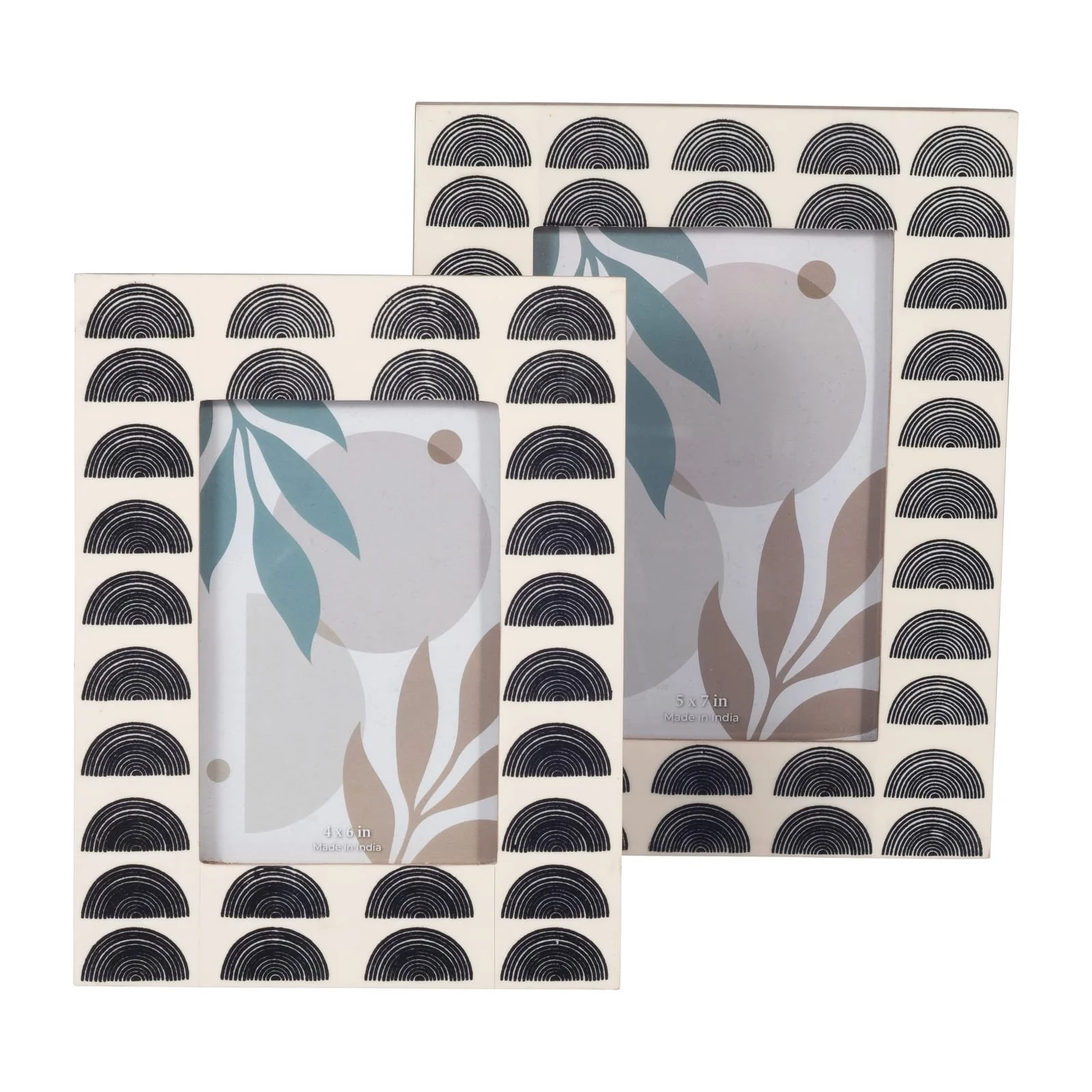 Resin, 5x7 Black Arches Photo Frame, Ivory/black - Image 6