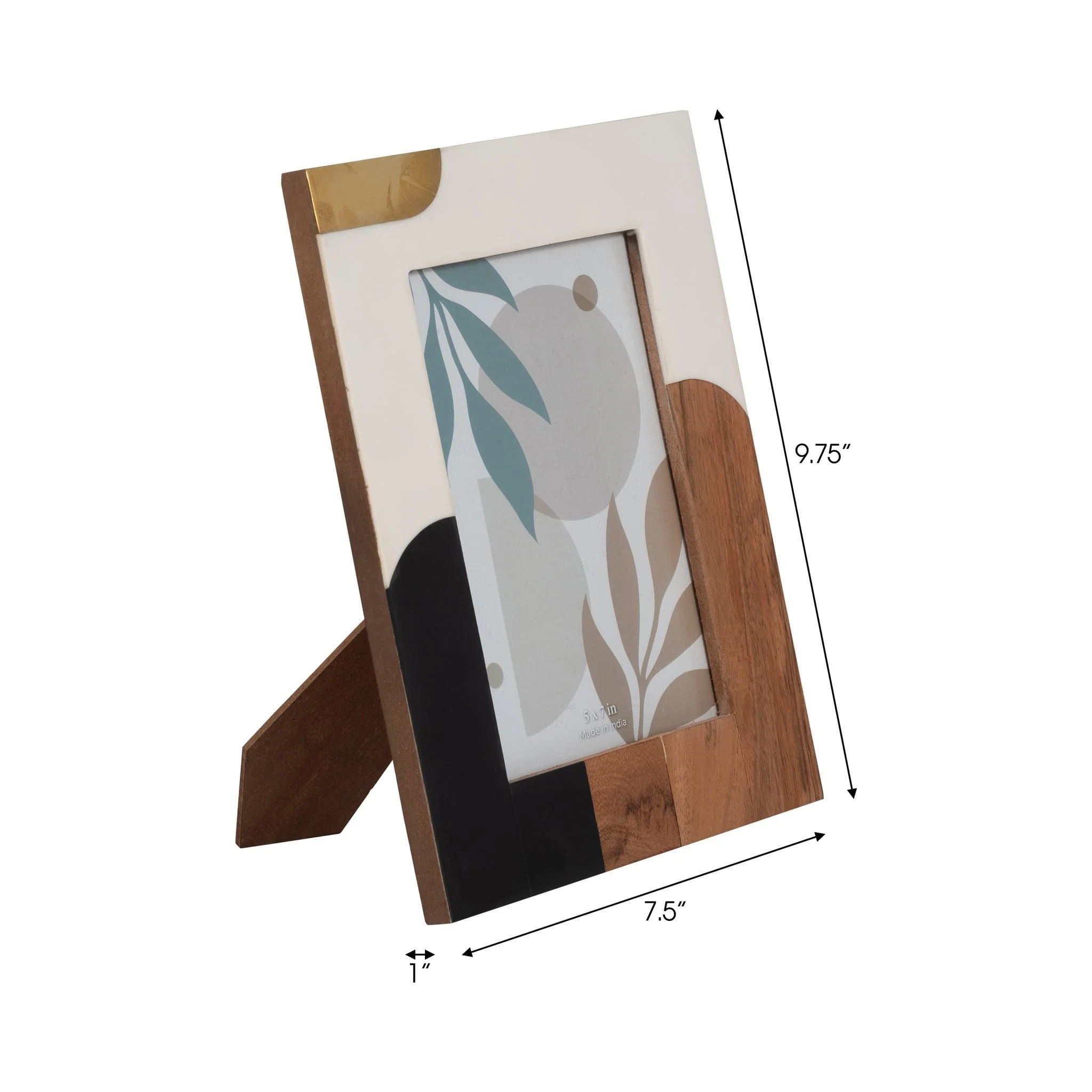 Resin, 5x7 Mid-century Photo Frame, Multi - Image 7