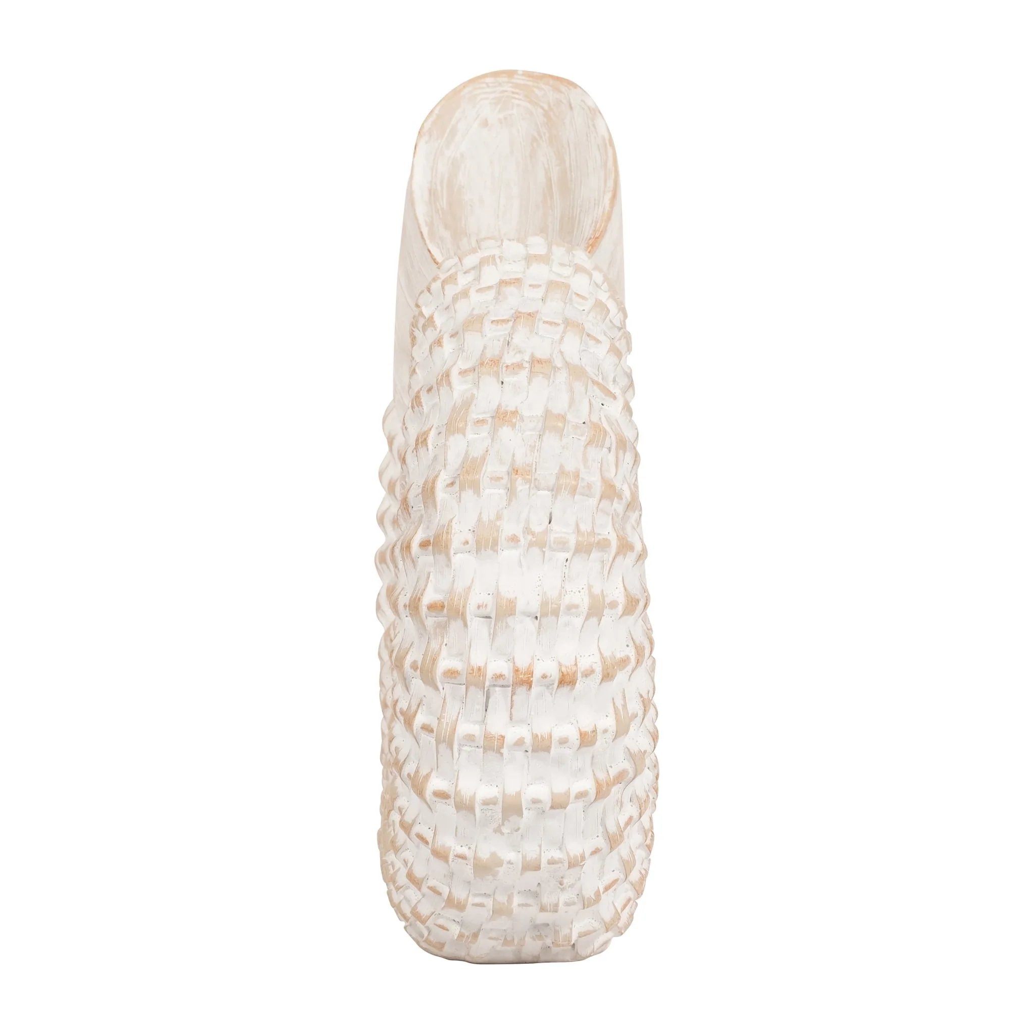 Resin, 7"h Shell Table Accent, White - Image 3