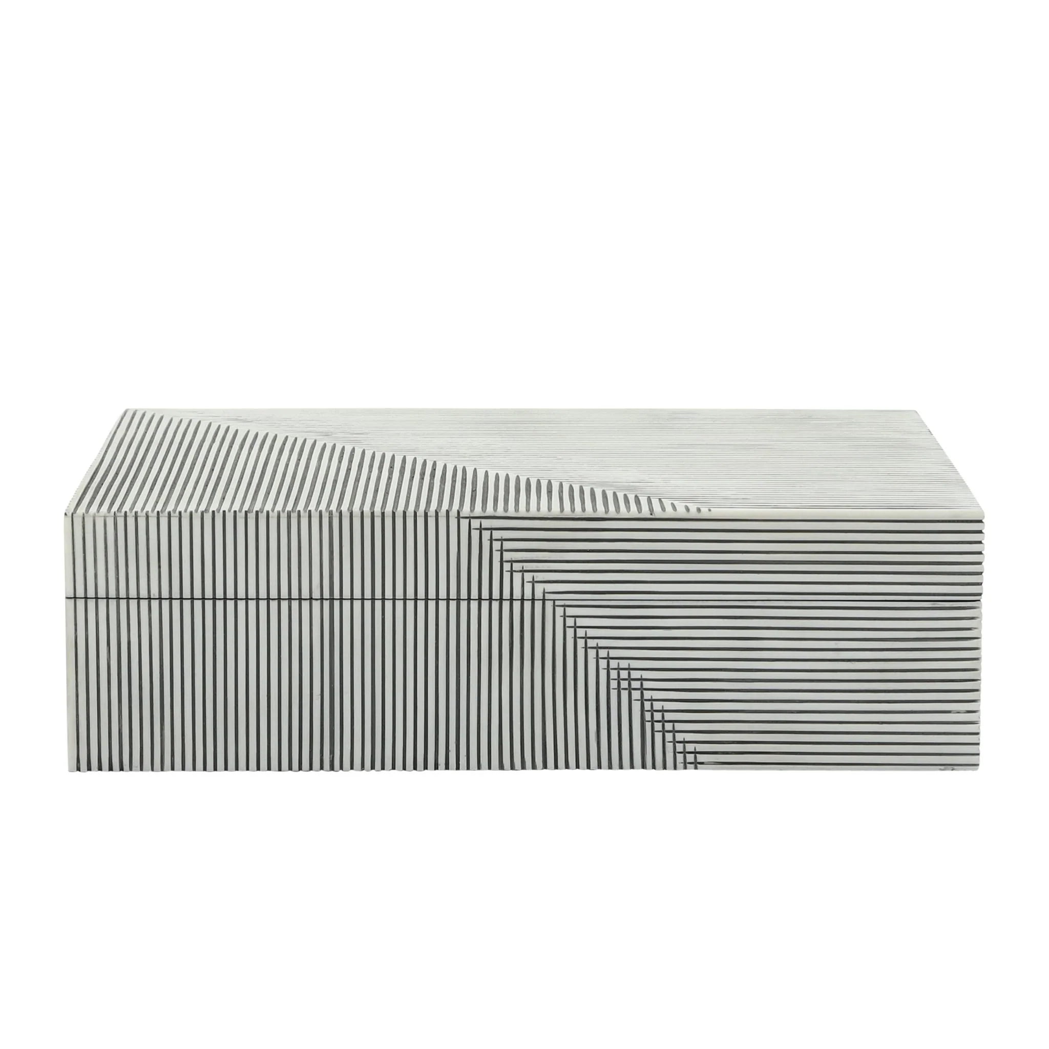 Resin S/2 Ridged Boxes, White - Image 2