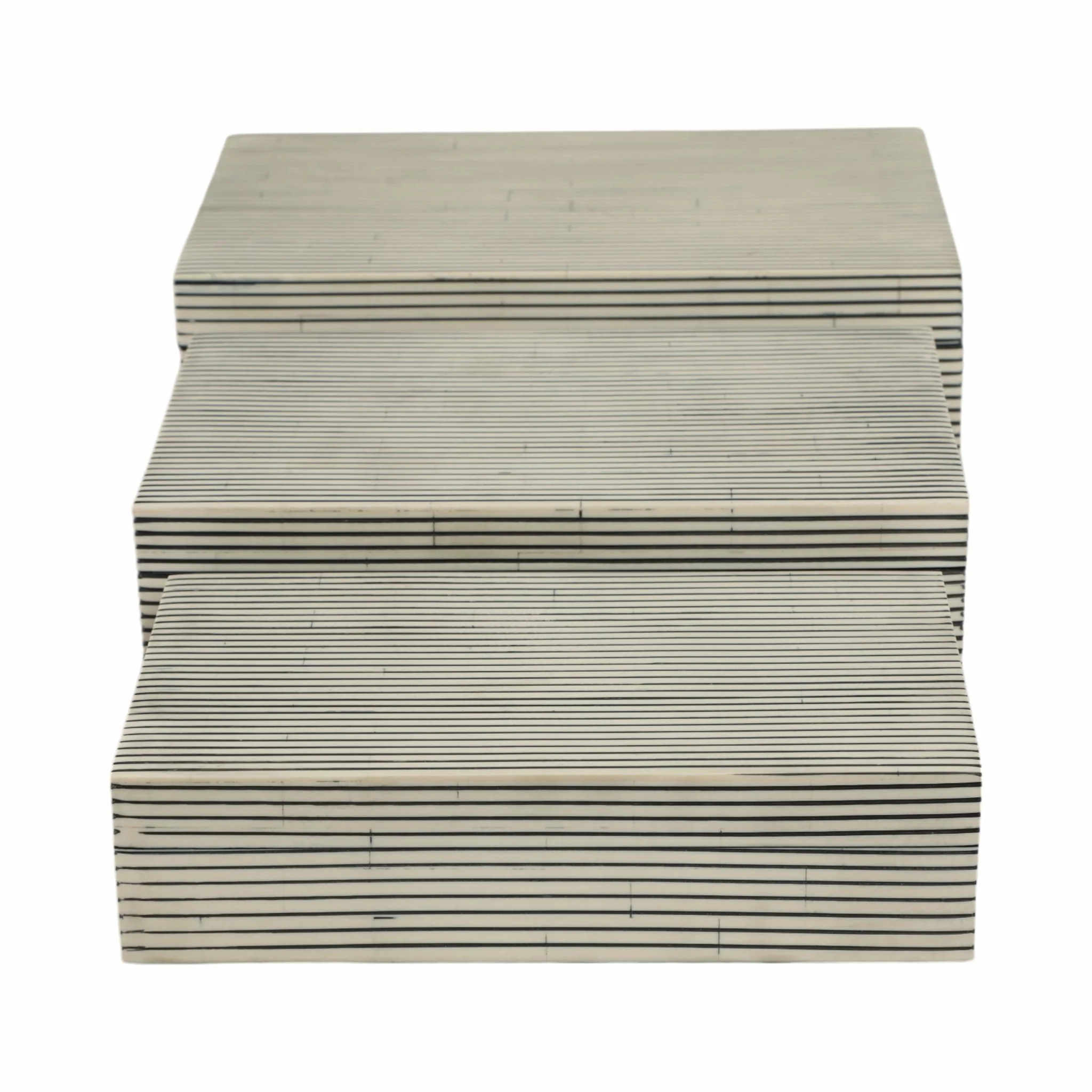Resin S/3 10/11/12" Ridged Boxes, White - Image 5