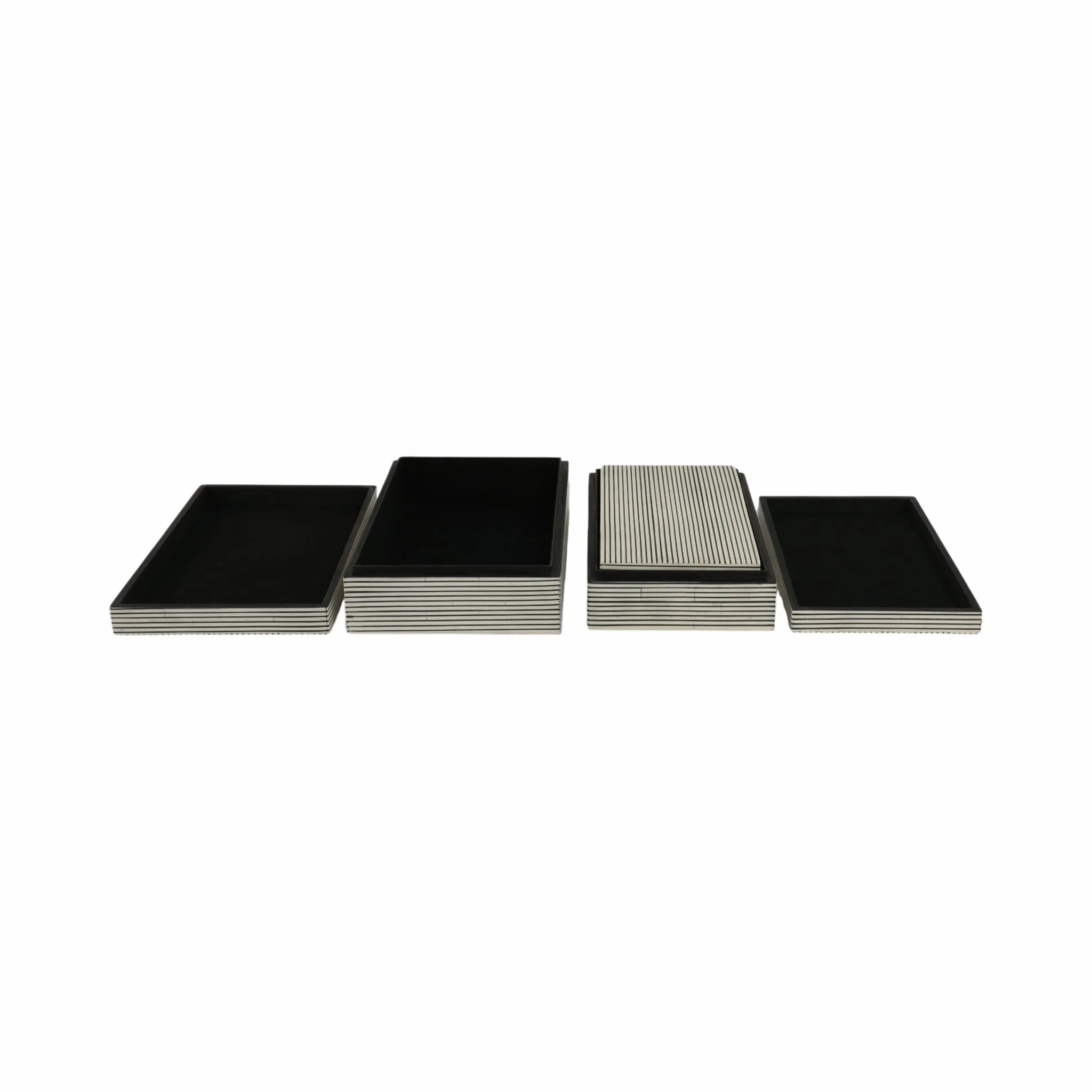 Resin S/3 10/11/12" Ridged Boxes, White - Image 6