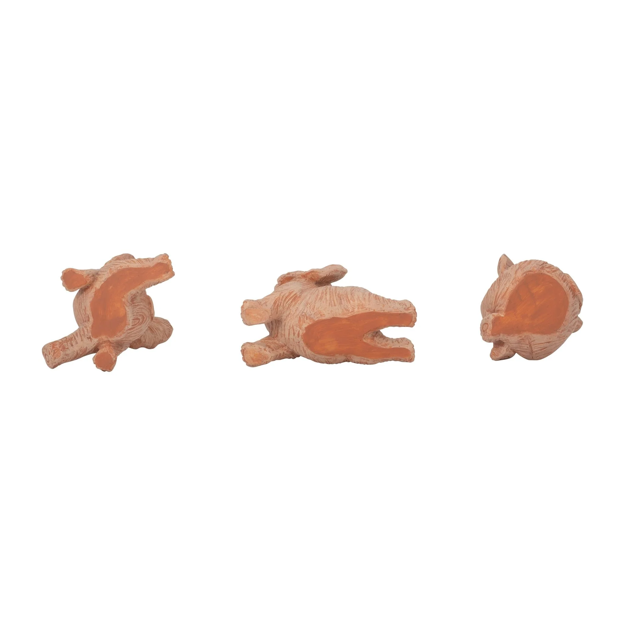 Resin, S/3 6" Stone Look Yoga Elephant, Natural - Image 8