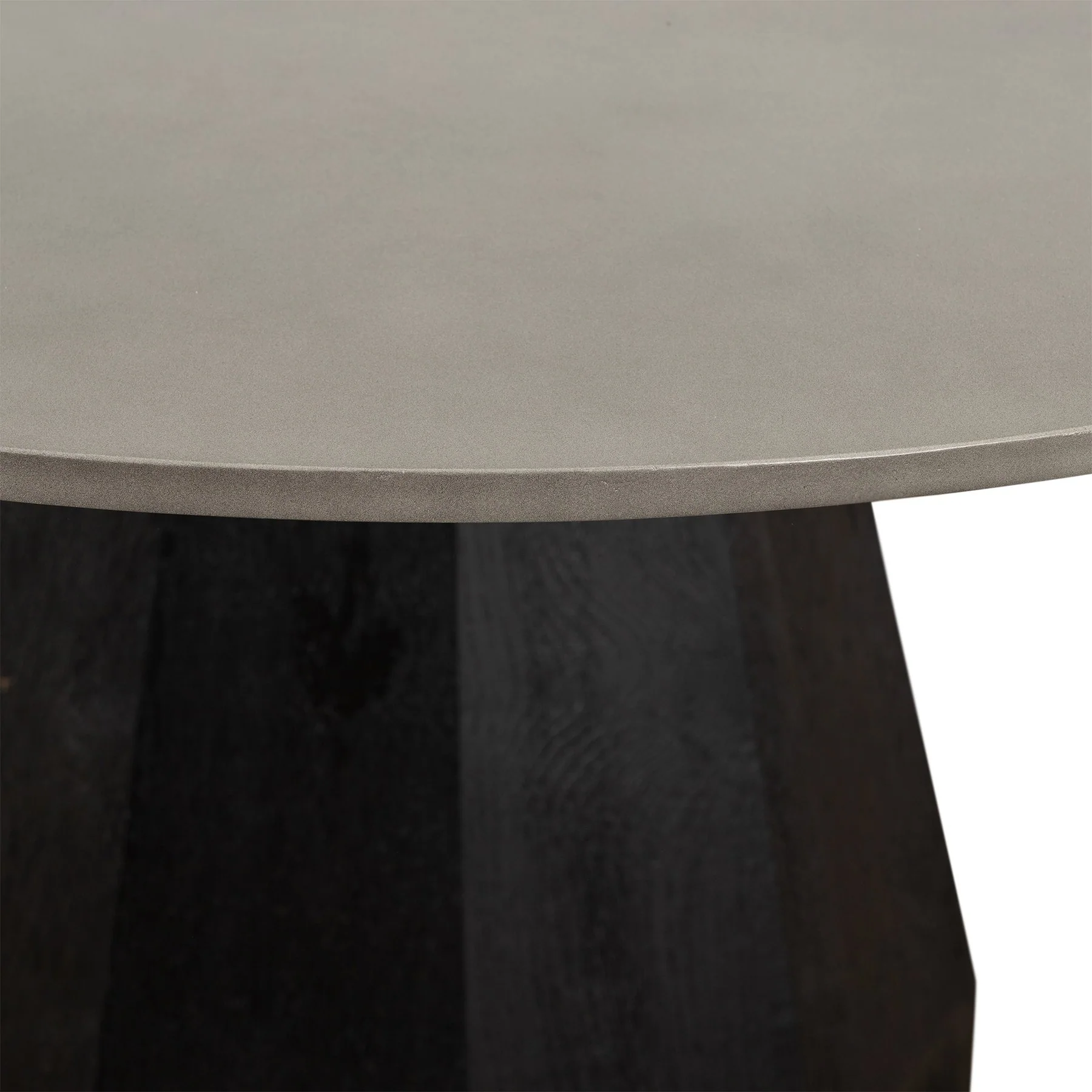 Revival Concrete and Oak Round Dining Table - Image 2