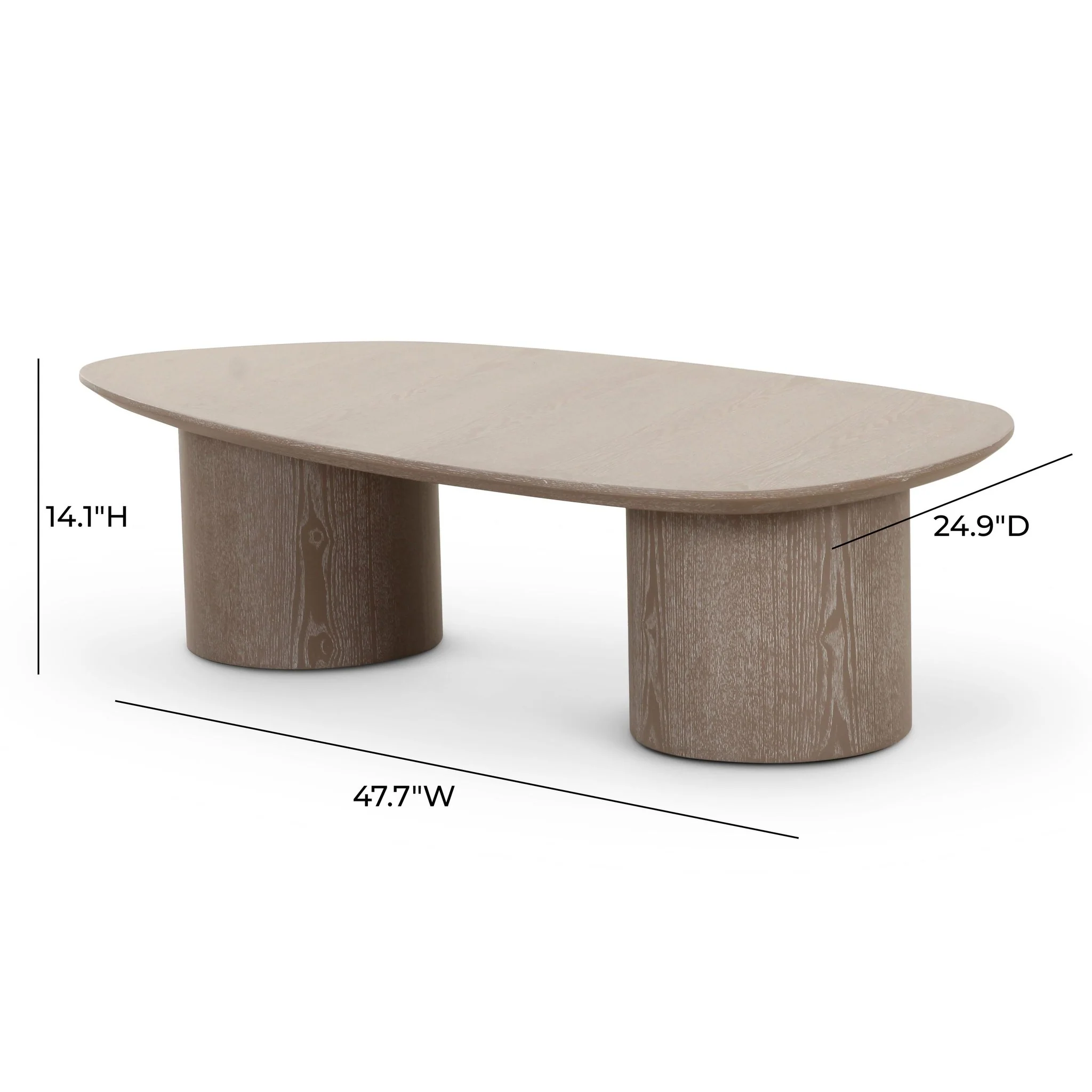 Rhema Washed Ash Nesting Coffee Table Set - Image 7