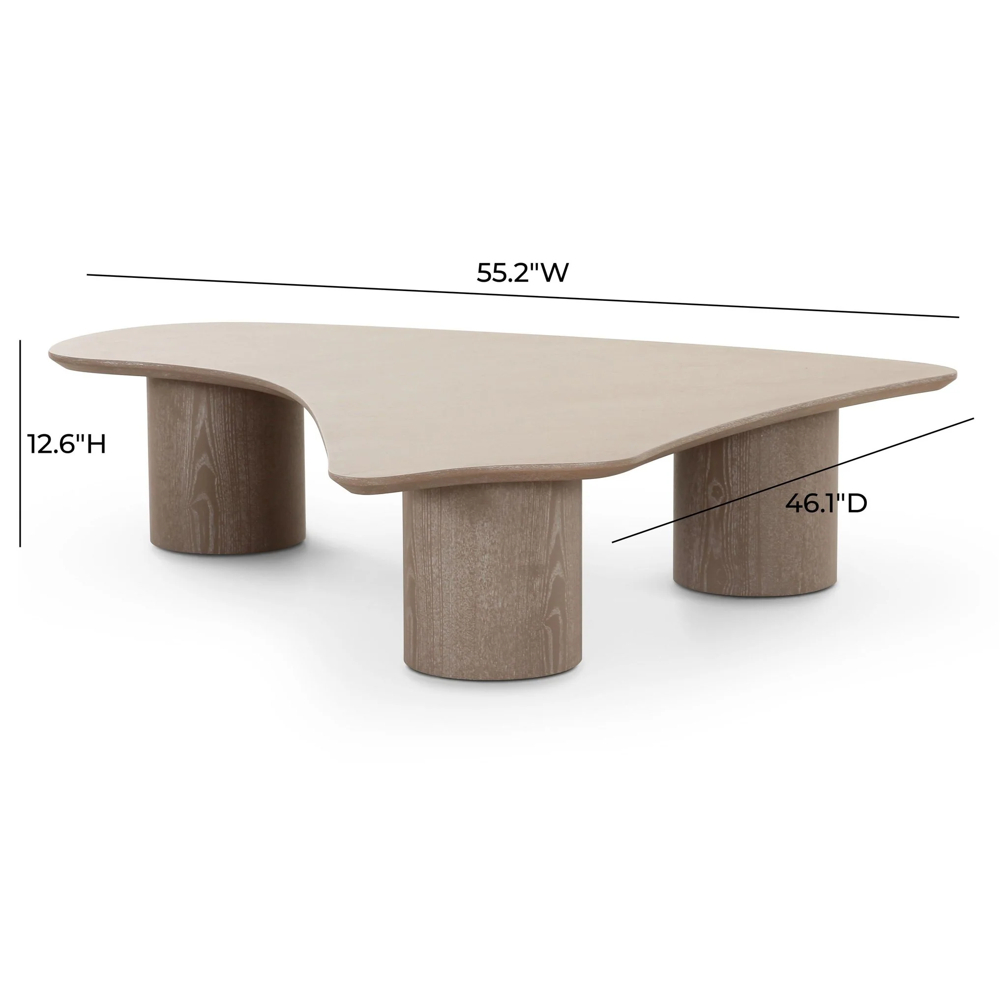 Rhema Washed Ash Organic Low Coffee Table - Image 7