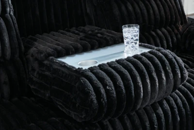 Rhine Falls Power Reclining Sofa with Drop Down Table - Image 9